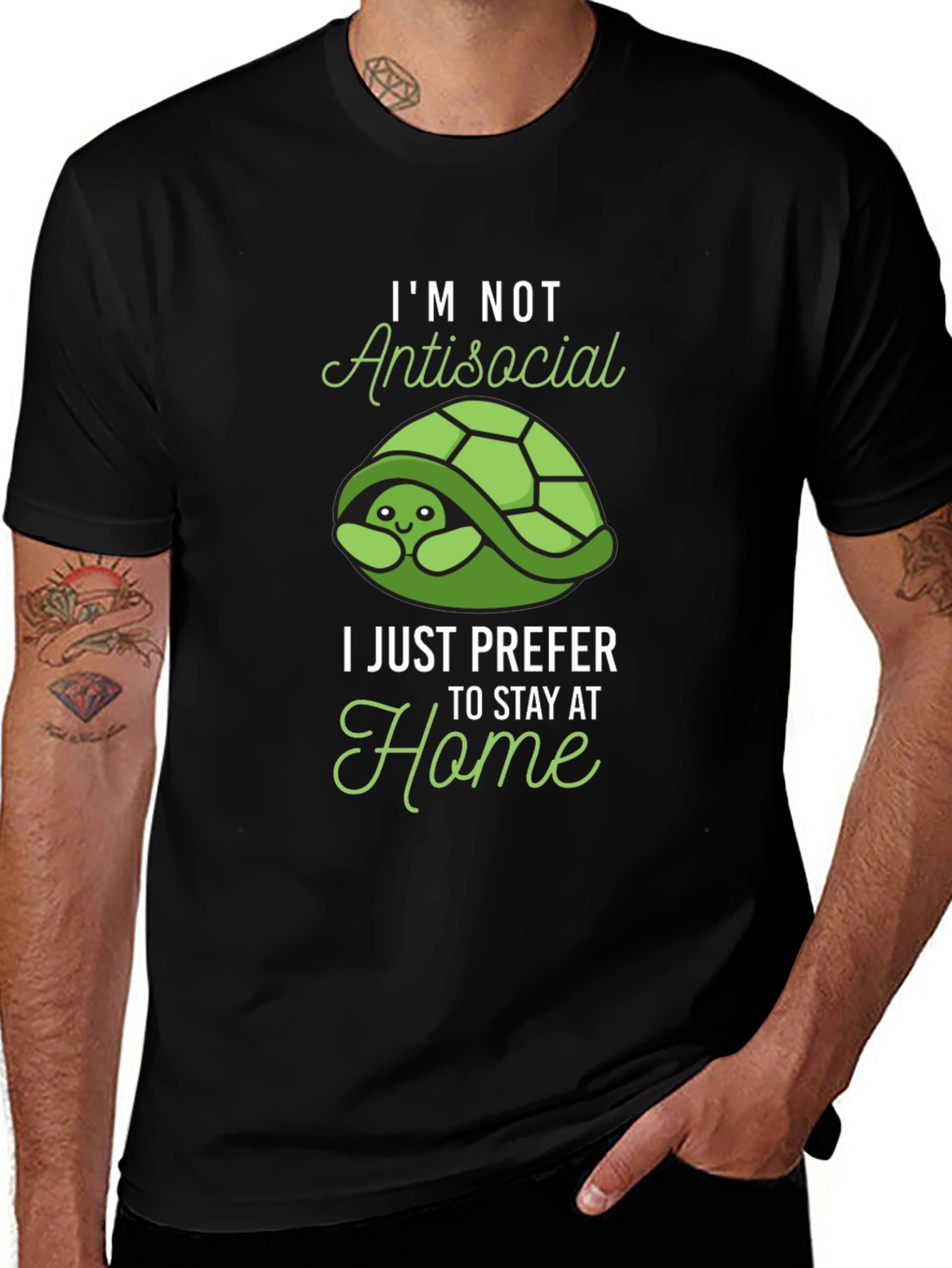 Introvert Turtle T-Shirt - Stay Home Club