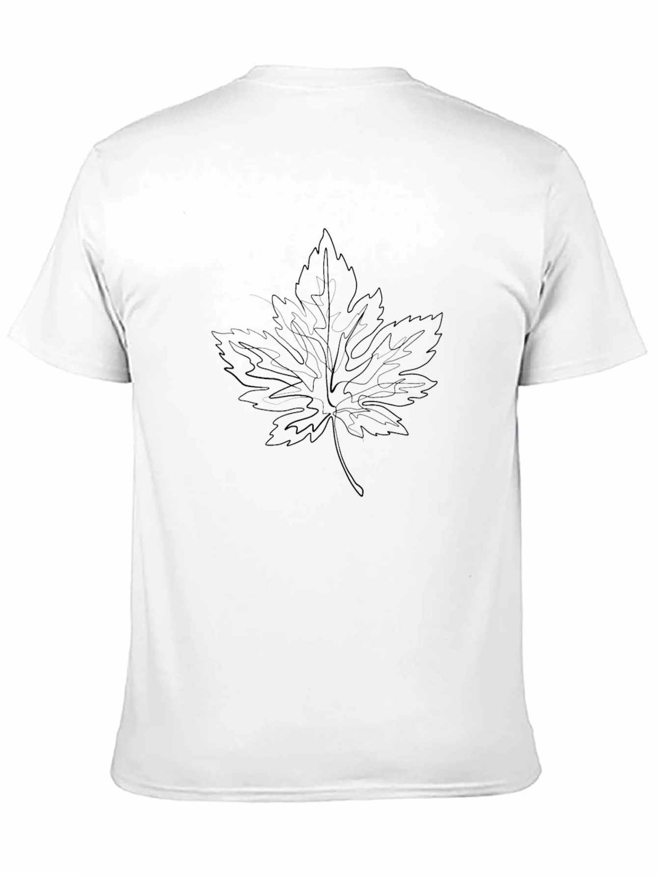 Minimalist Leaf Graphic T-Shirt