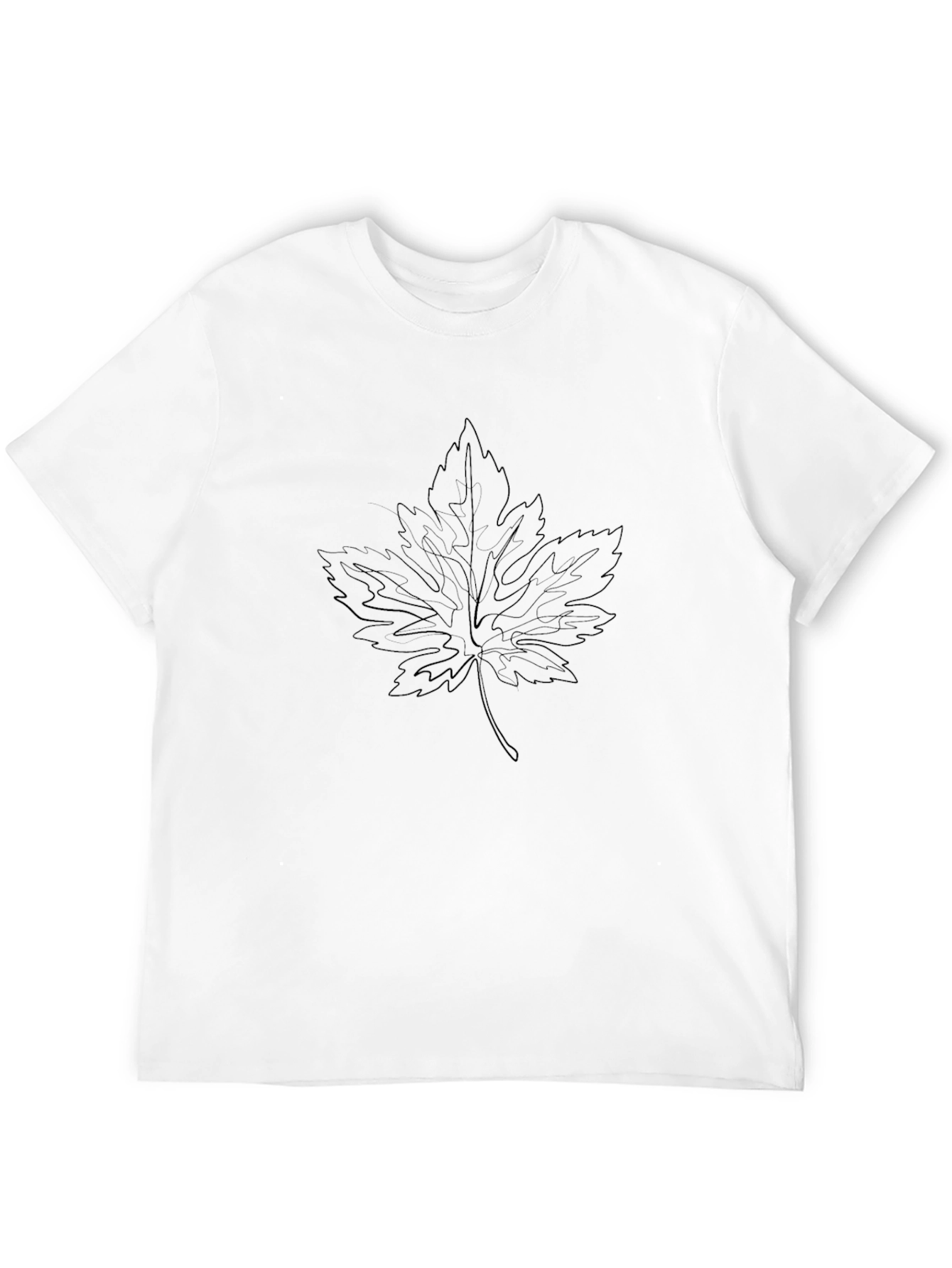 Minimalist Leaf Graphic T-Shirt