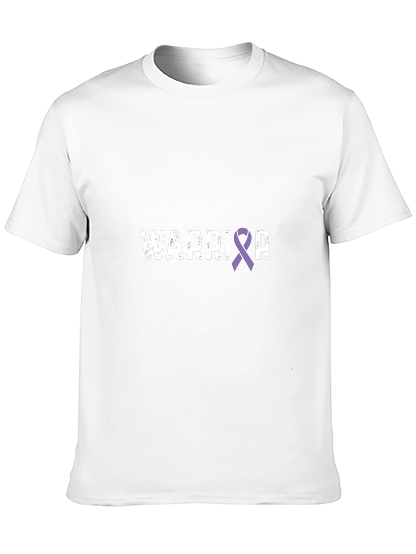 Warrior Purple Ribbon Awareness T-Shirt