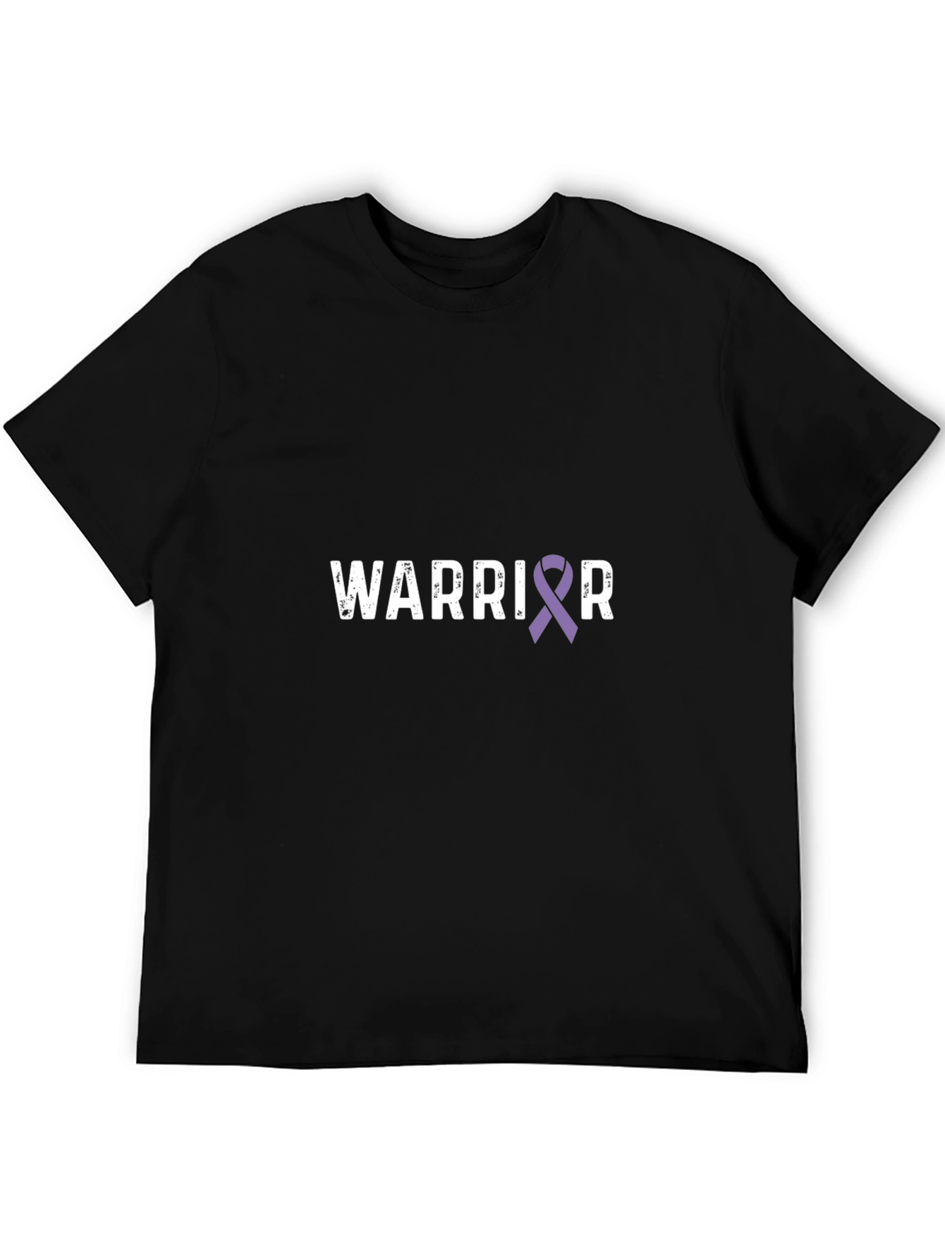 Warrior Purple Ribbon Awareness T-Shirt