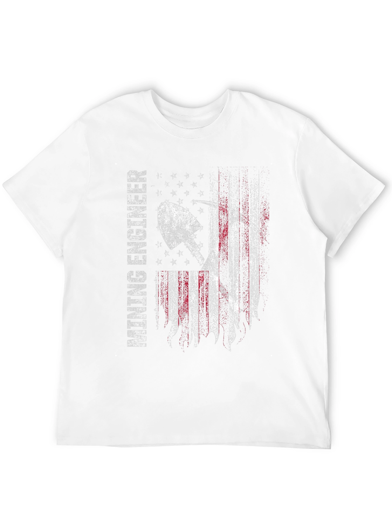 Mining Engineer American Flag T-Shirt