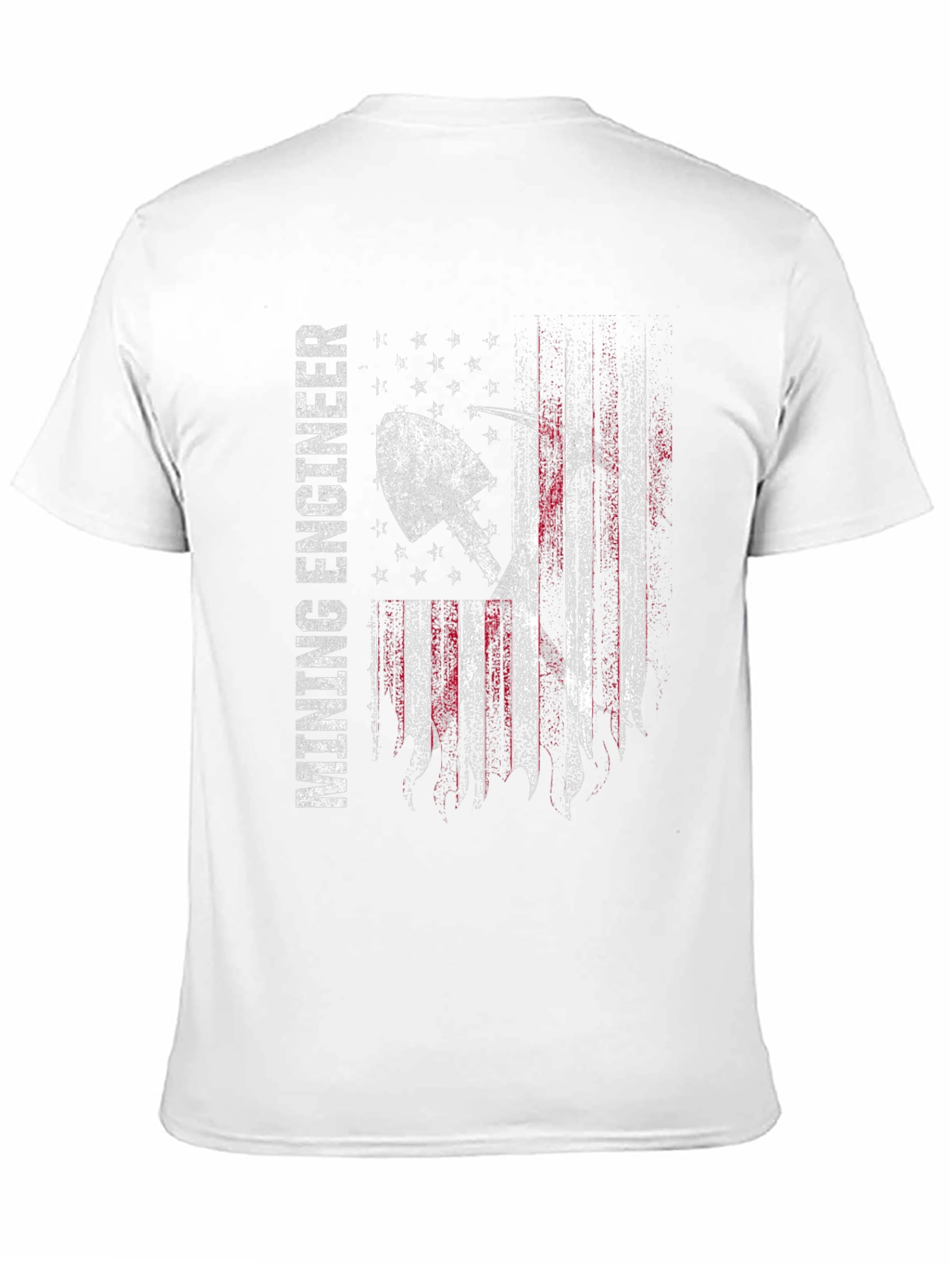 Mining Engineer American Flag T-Shirt
