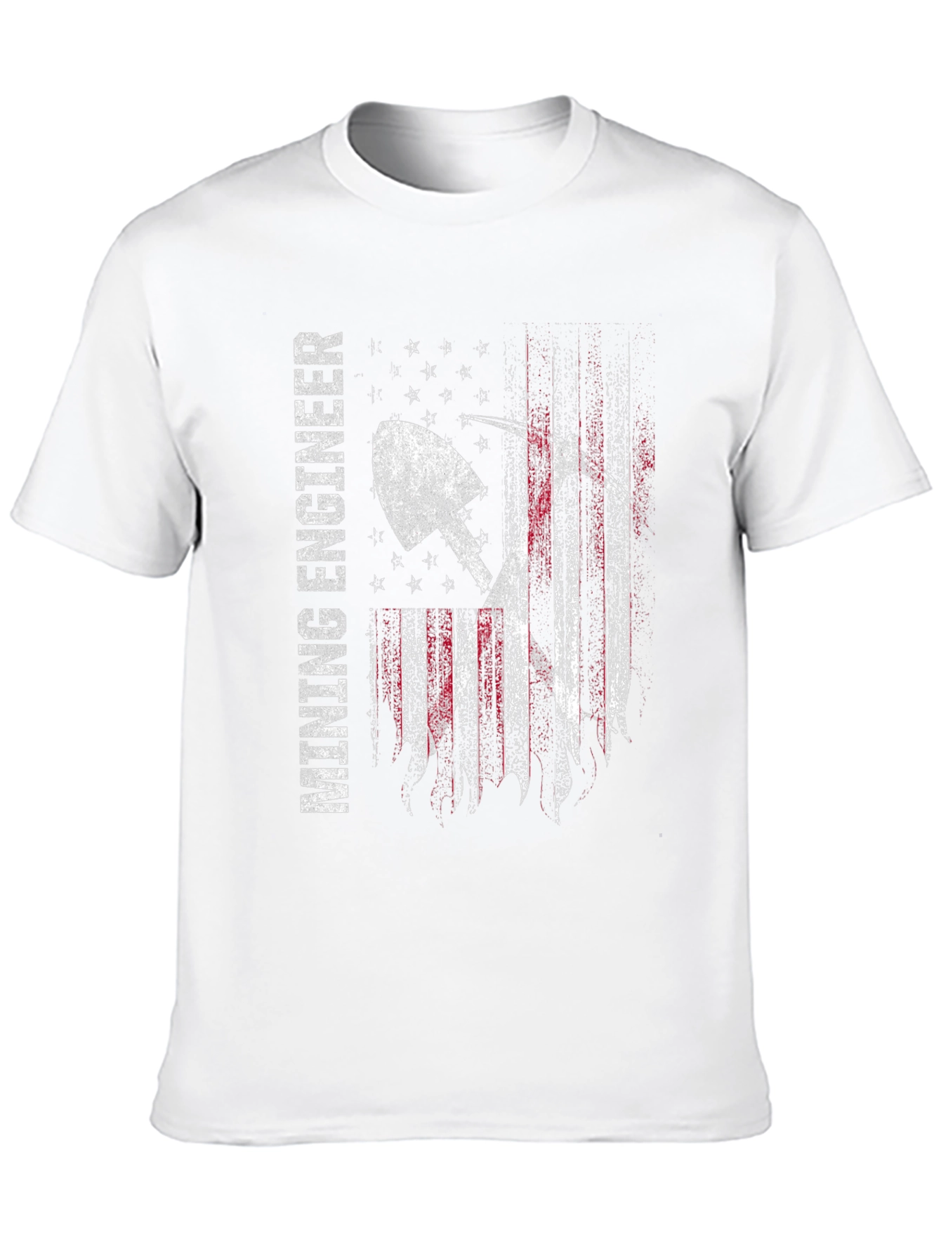 Mining Engineer American Flag T-Shirt