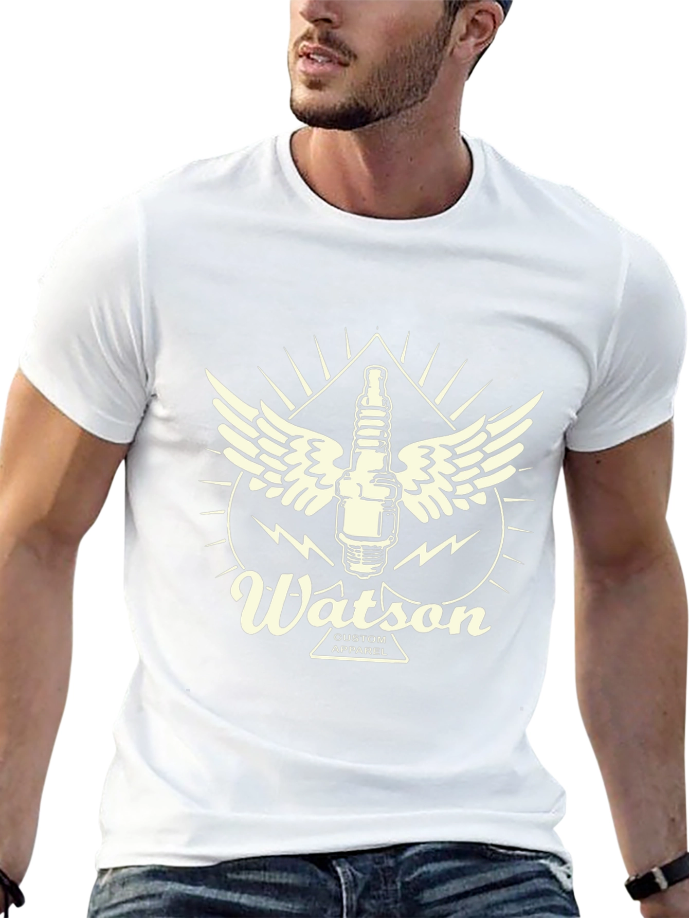 Watson Custom Apparel Black Graphic Tee