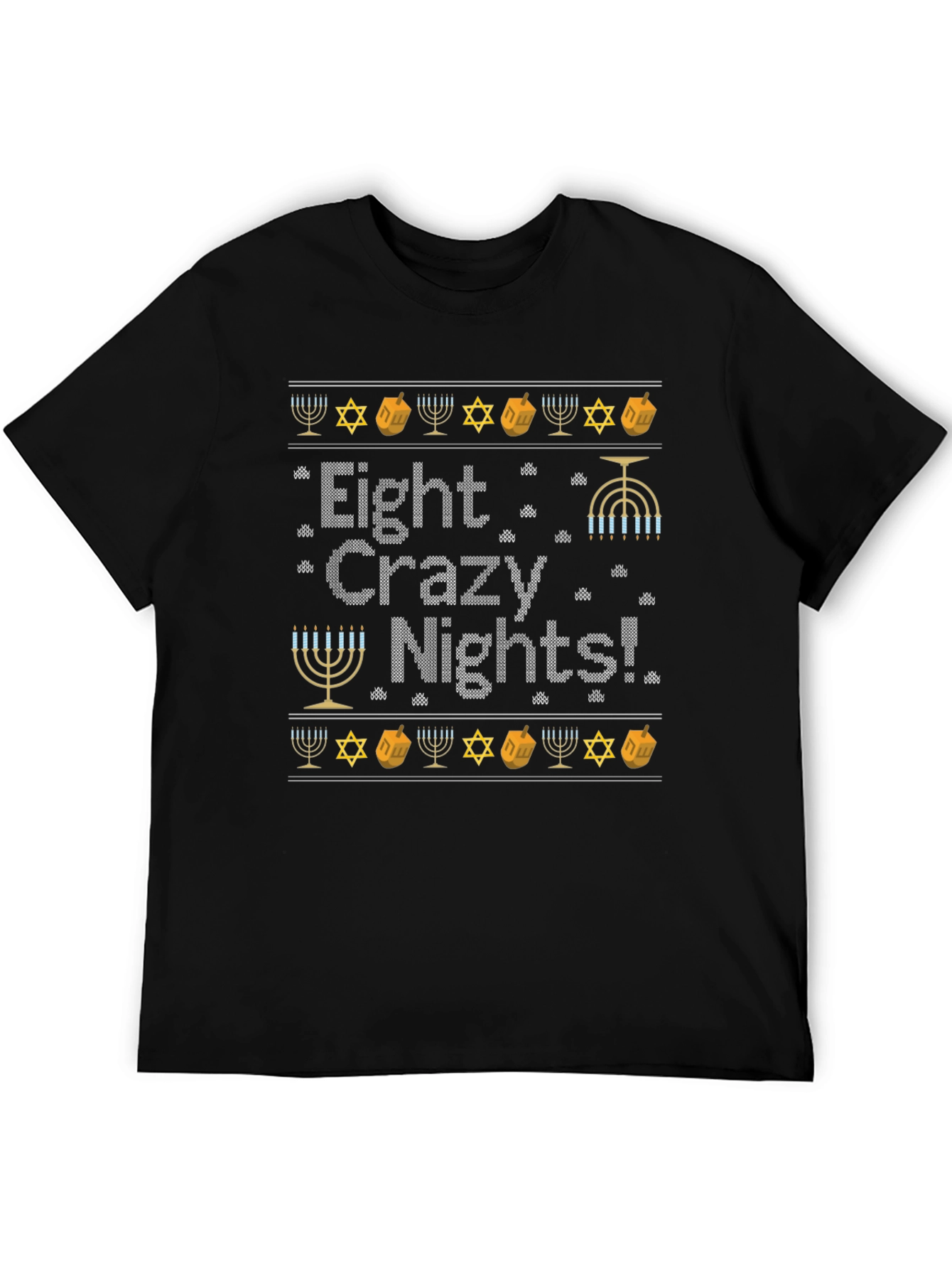 Eight Crazy Nights Hanukkah Graphic Tee