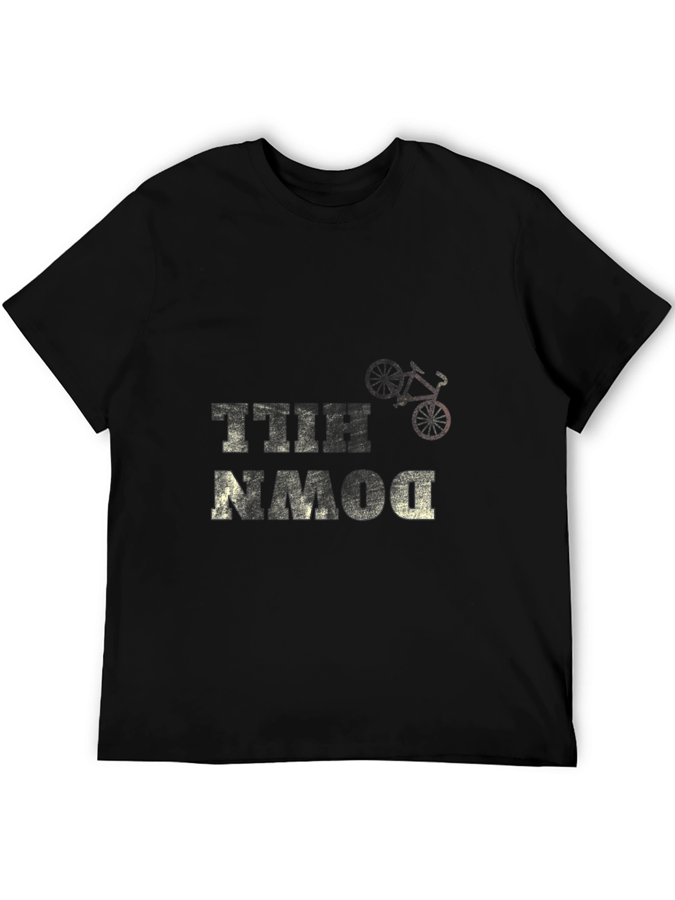 Downhill Bike T-Shirt - Black Graphic Tee