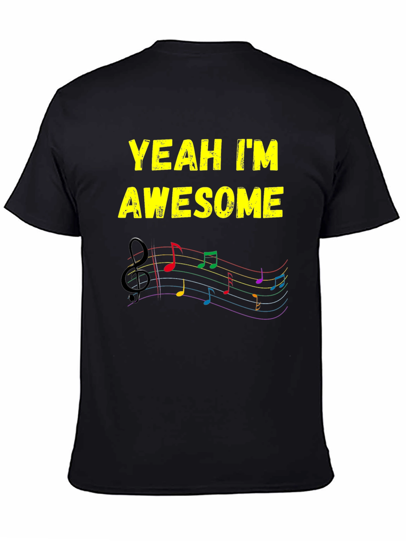 Awesome Music Notes T-Shirt - Stylish Graphic Tee