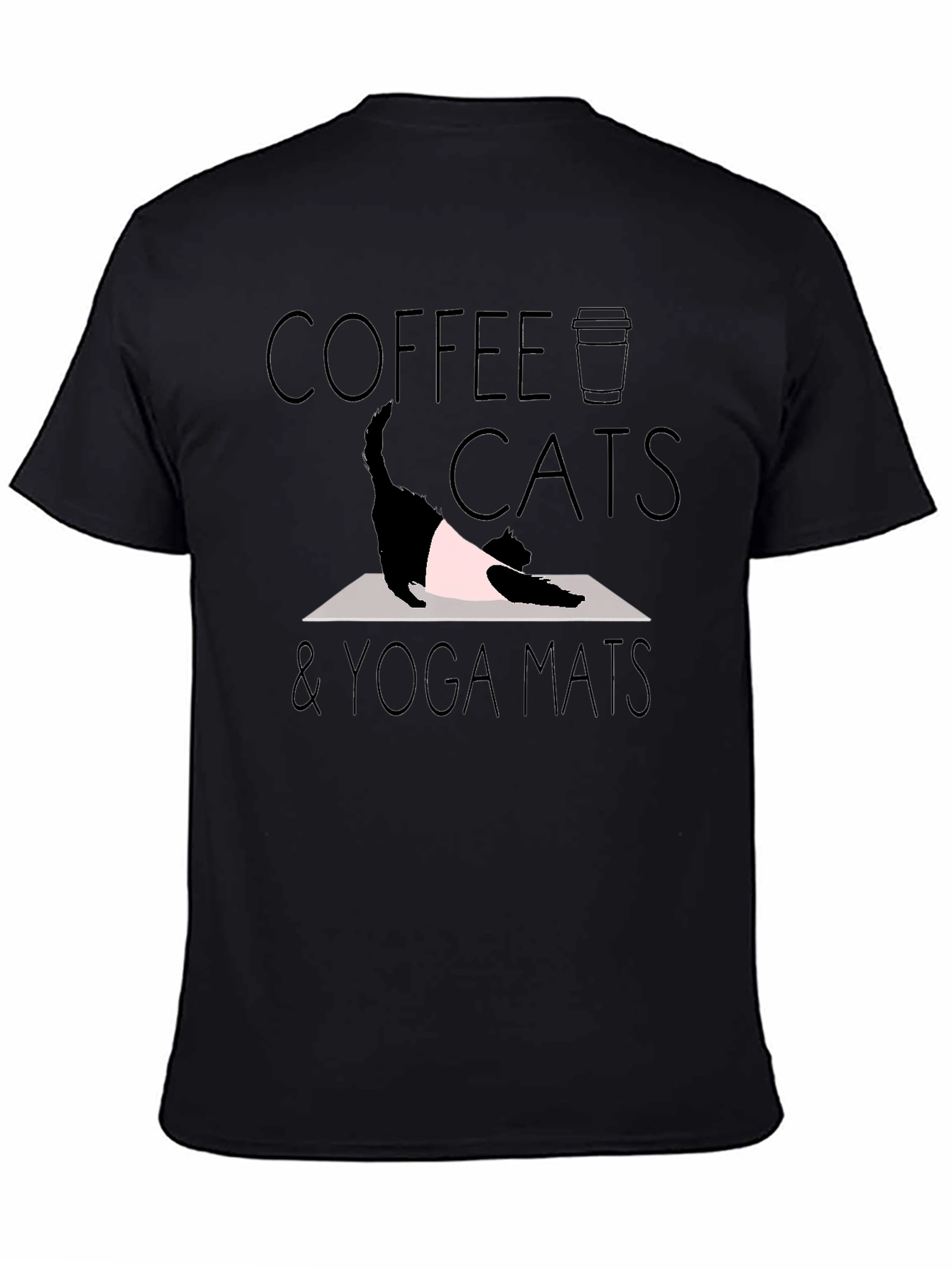 Coffee Cats & Yoga Mats T-Shirt