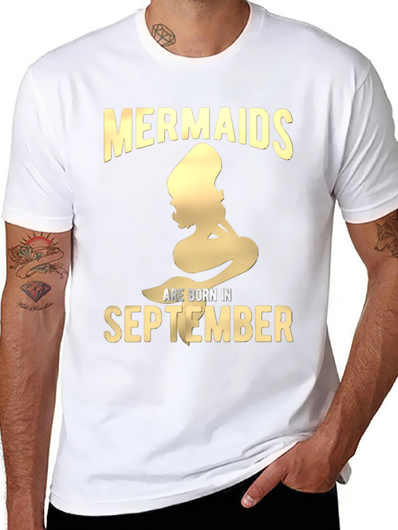 Mermaids are Born in September T-Shirt