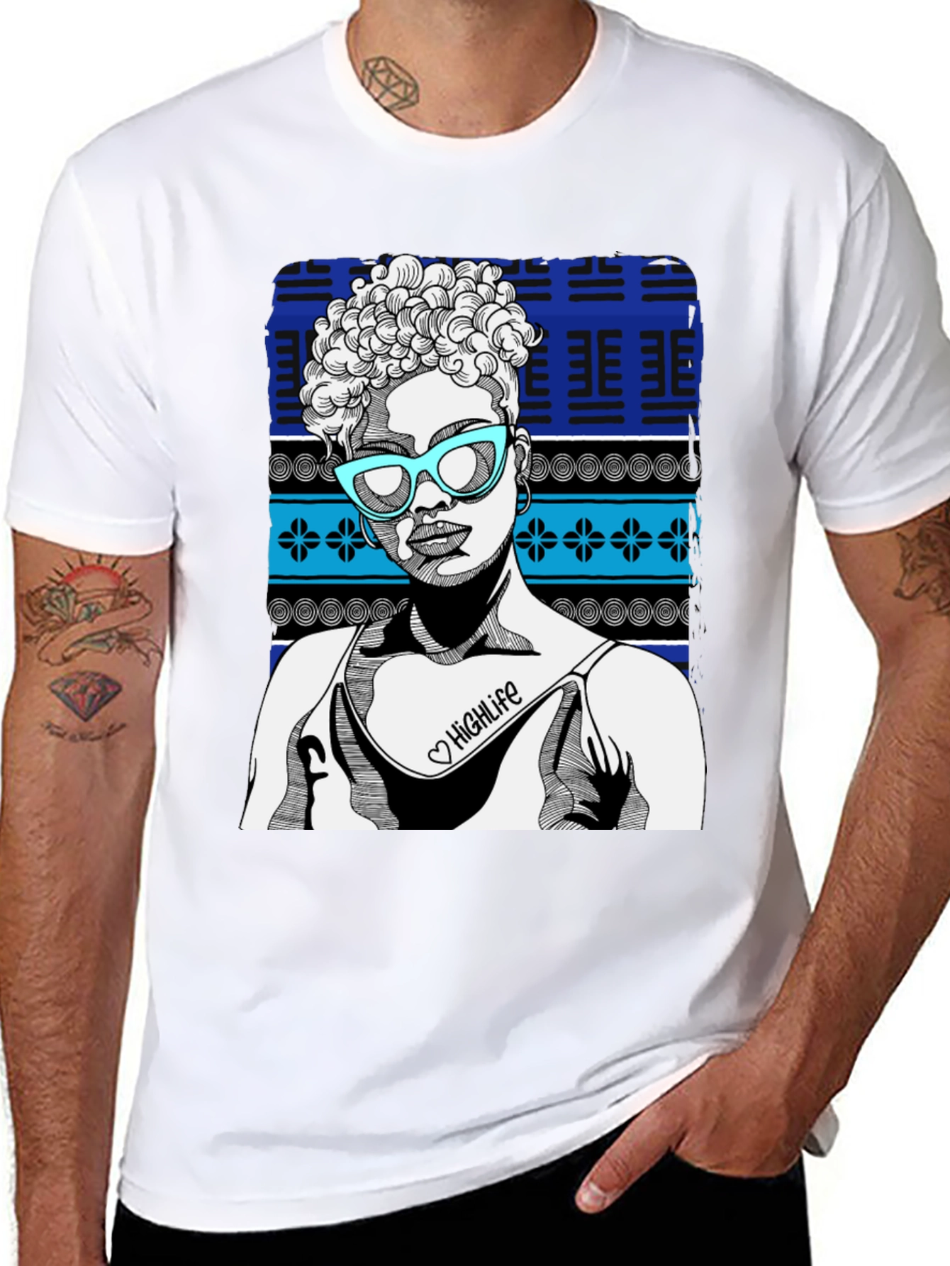 Highlife Tee: Unique Graphic Print Shirt