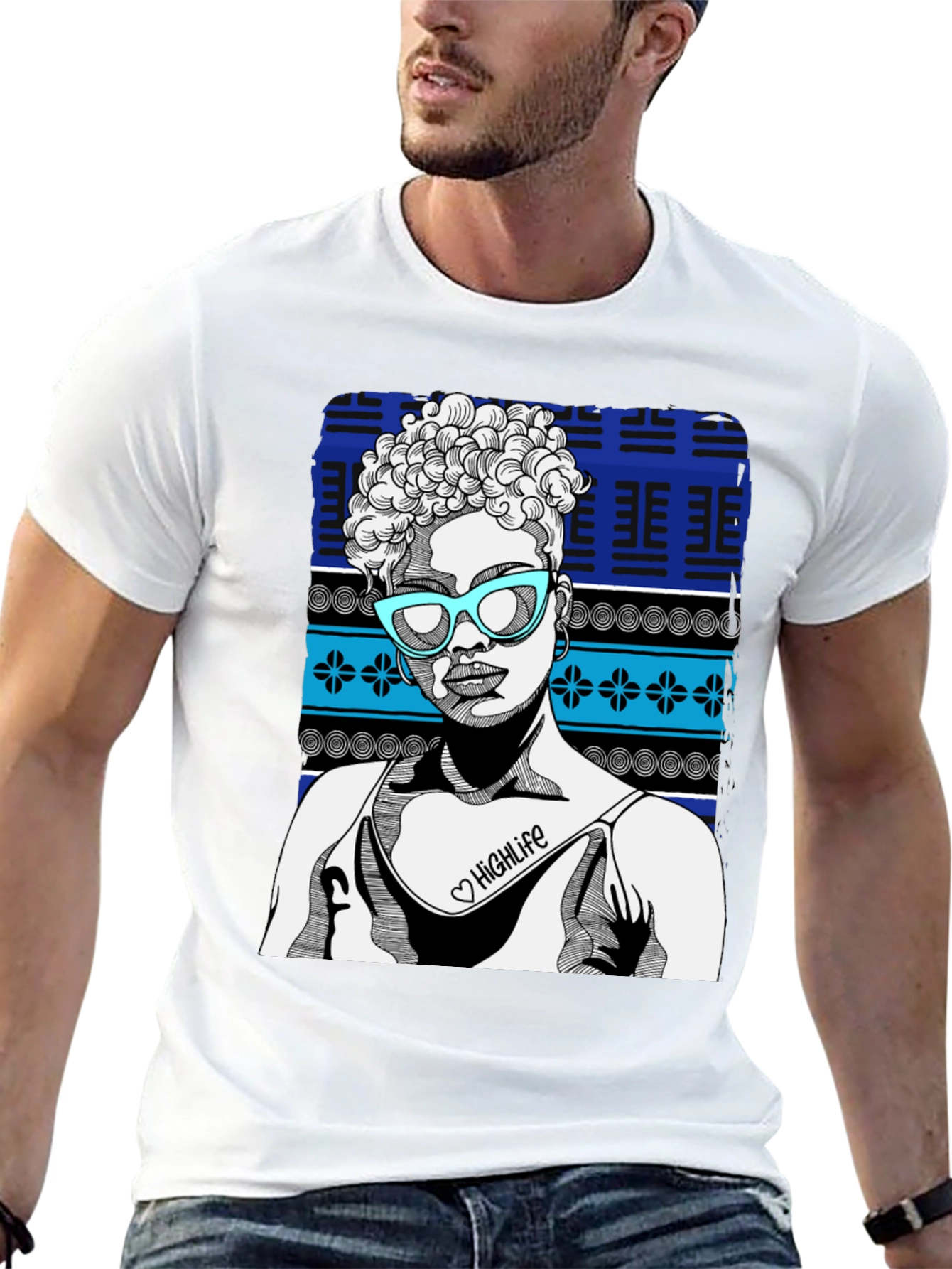 Highlife Tee: Unique Graphic Print Shirt