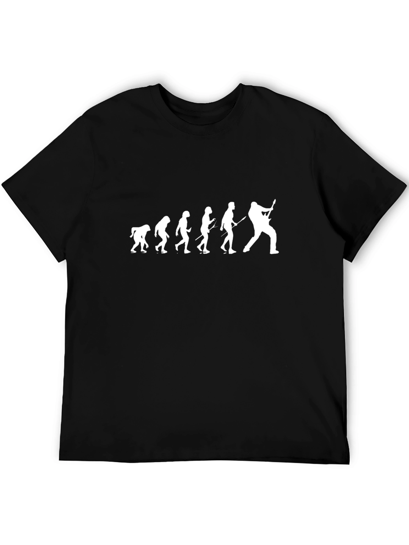 Evolution of Rock T-Shirt - Black 100% Cotton