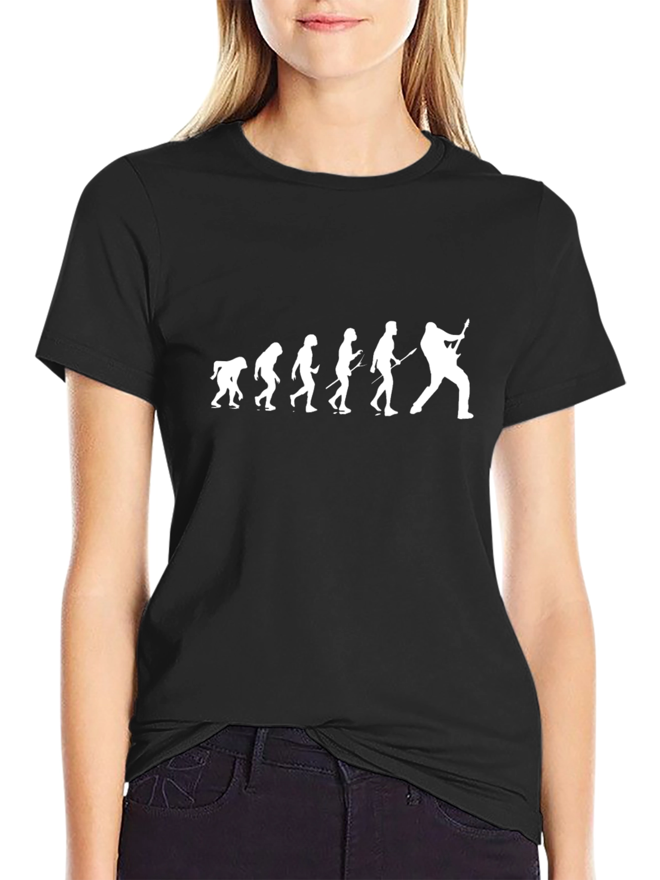 Evolution of Rock T-Shirt - Black 100% Cotton