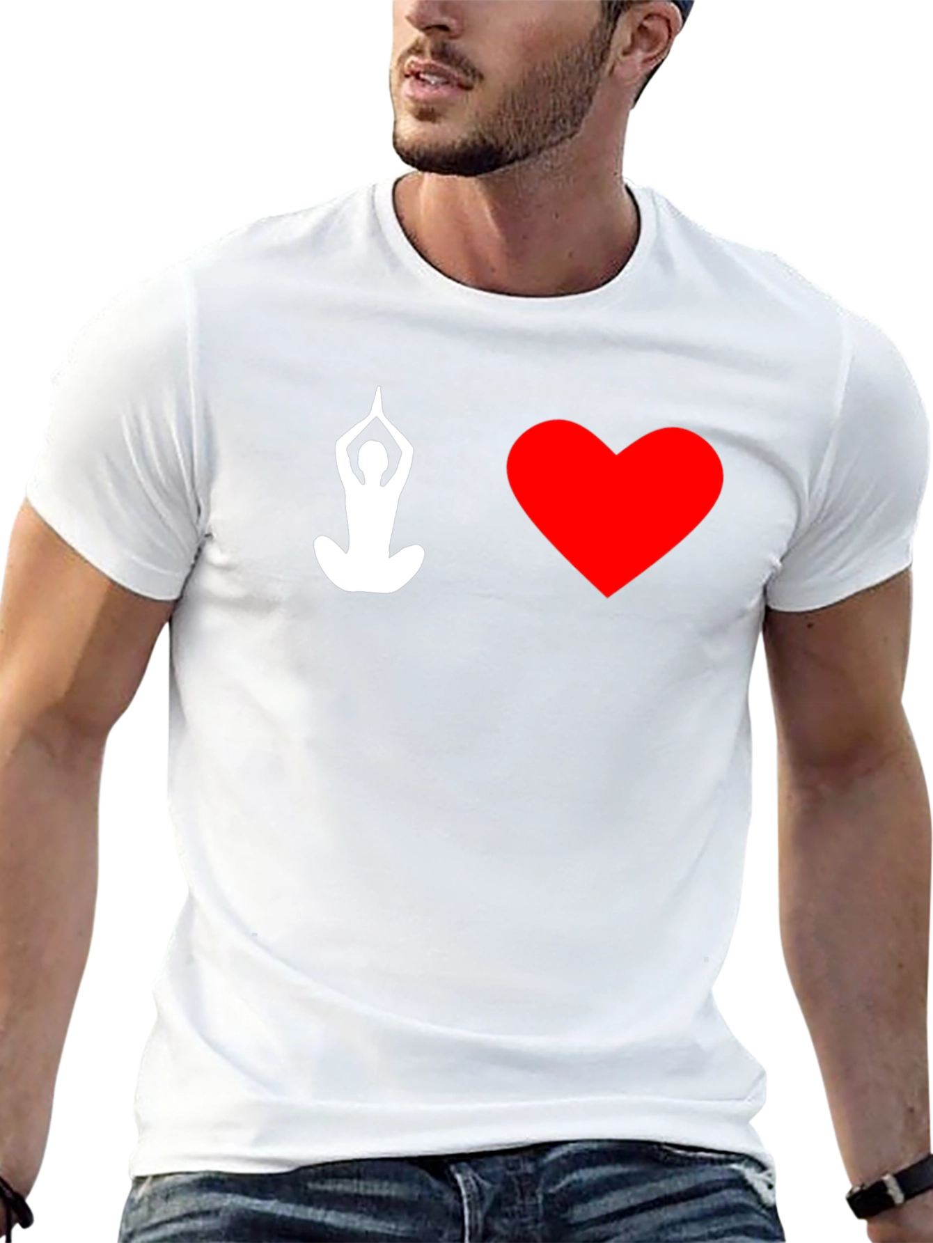 Yoga Heart T-Shirt - Black