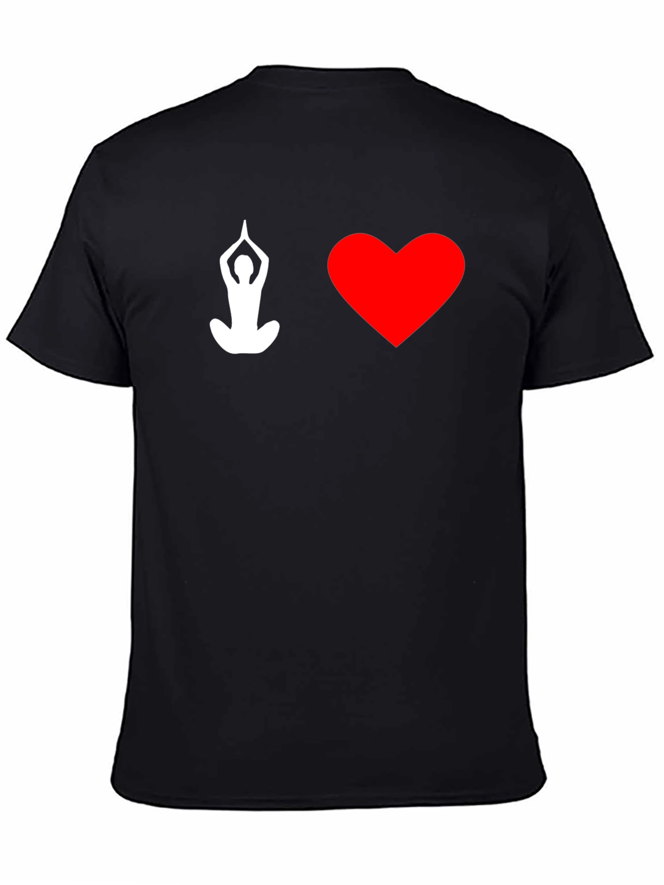 Yoga Heart T-Shirt - Black