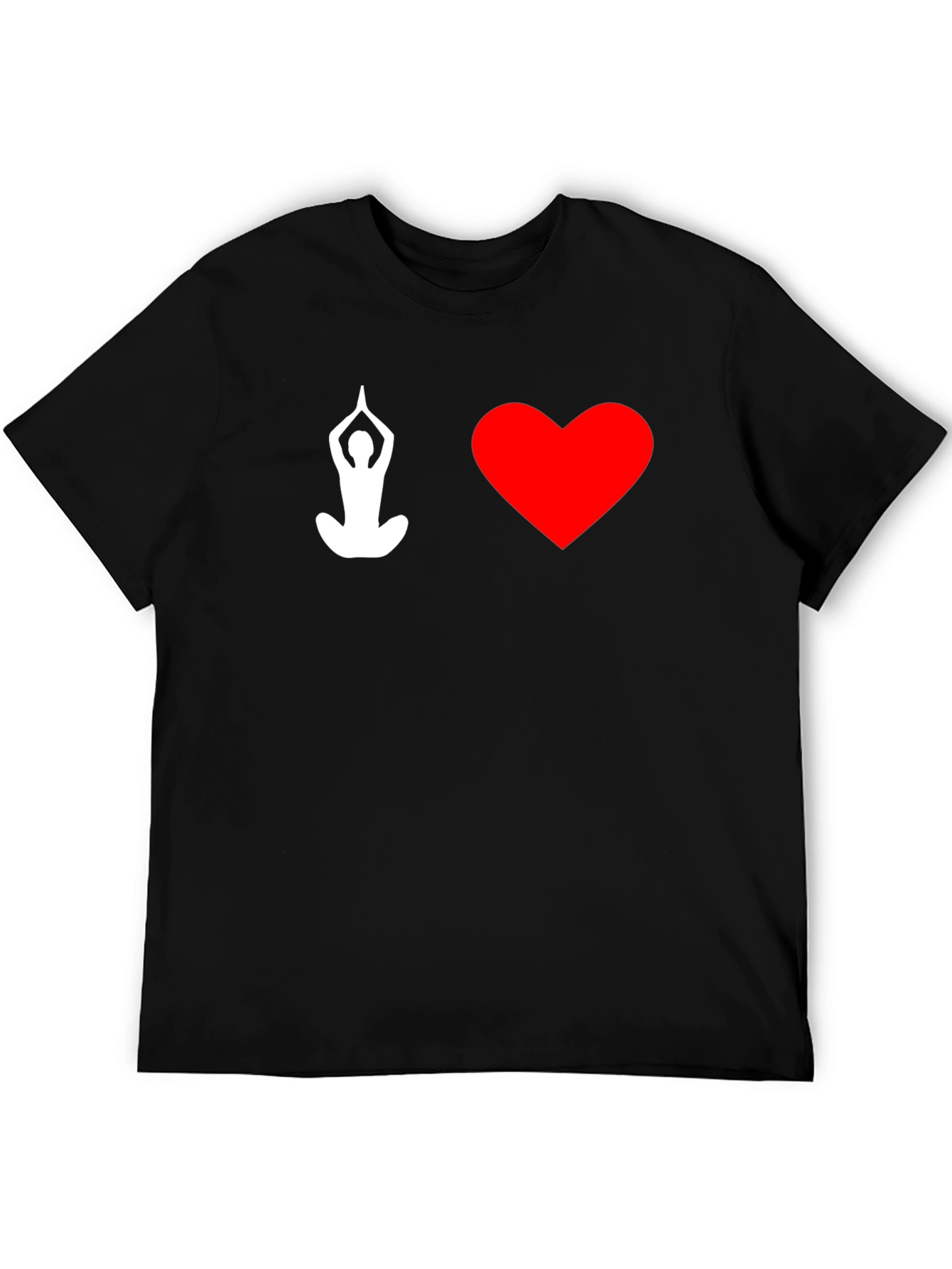 Yoga Heart T-Shirt - Black