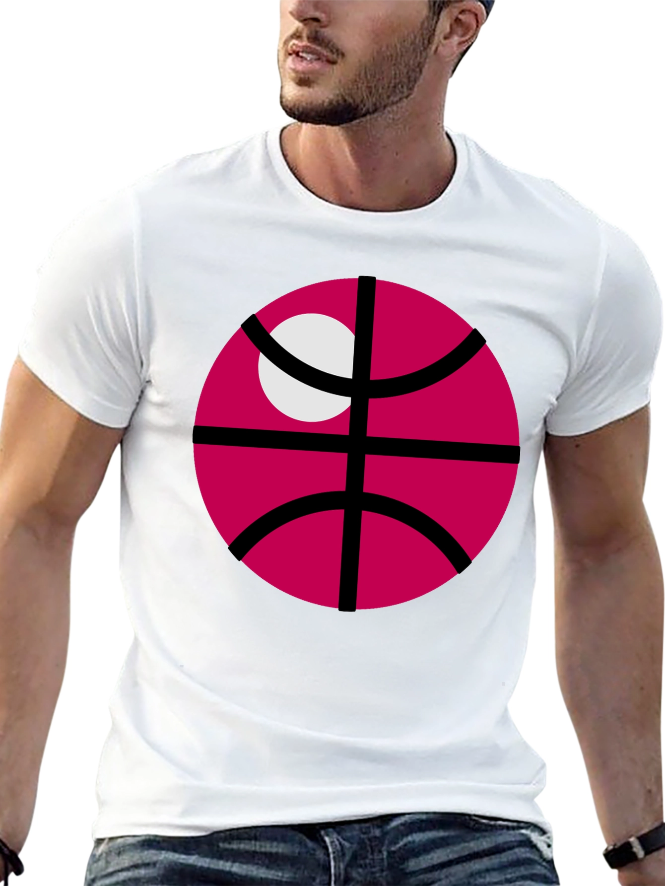 Crimson Basketball Graphic T-Shirt