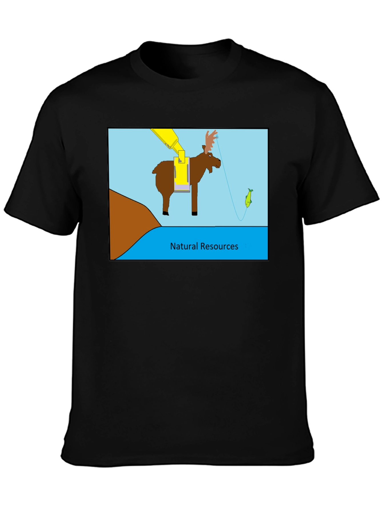 Natural Resources T-Shirt - Moose Fishing