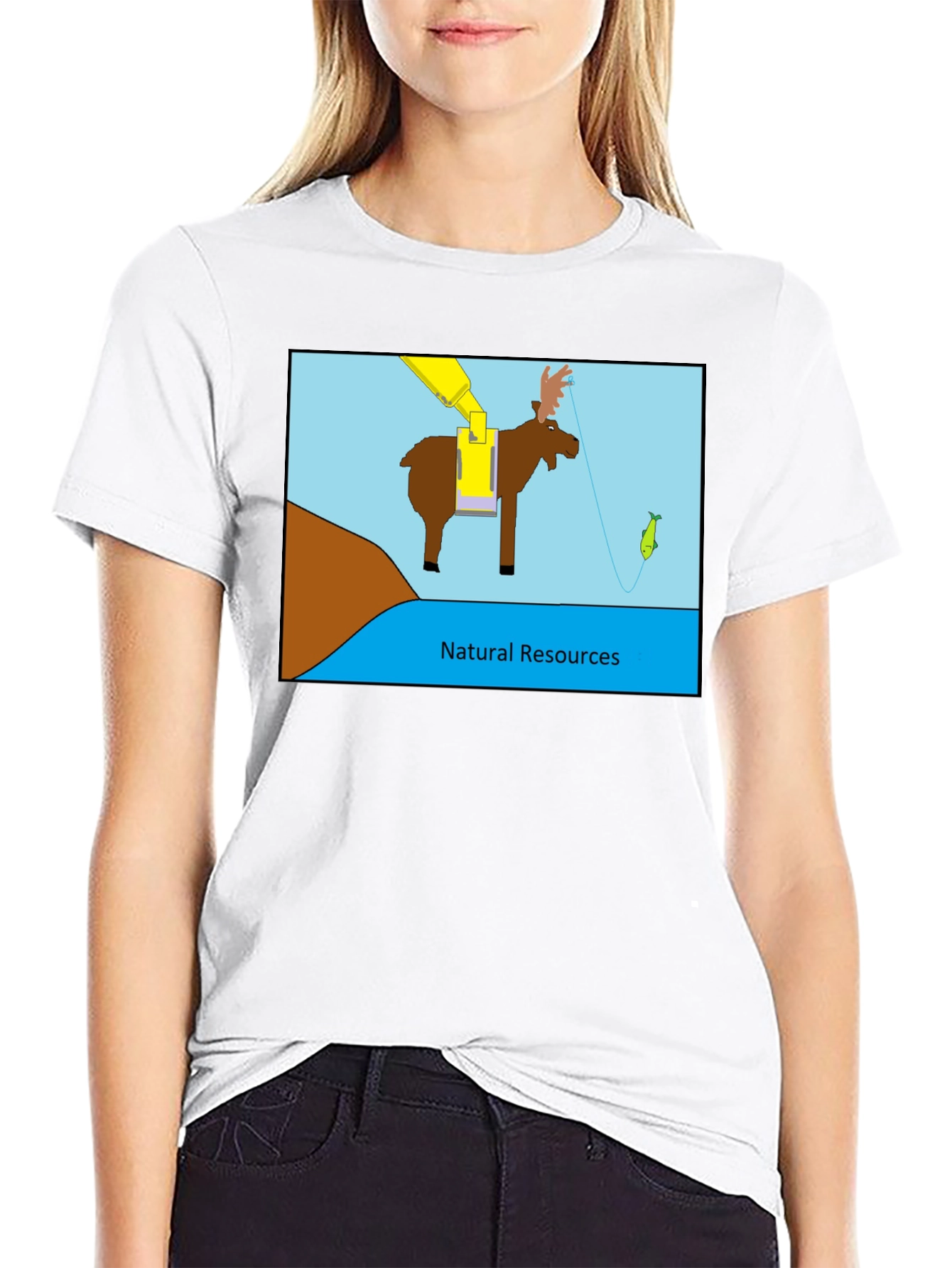 Natural Resources T-Shirt - Moose Fishing