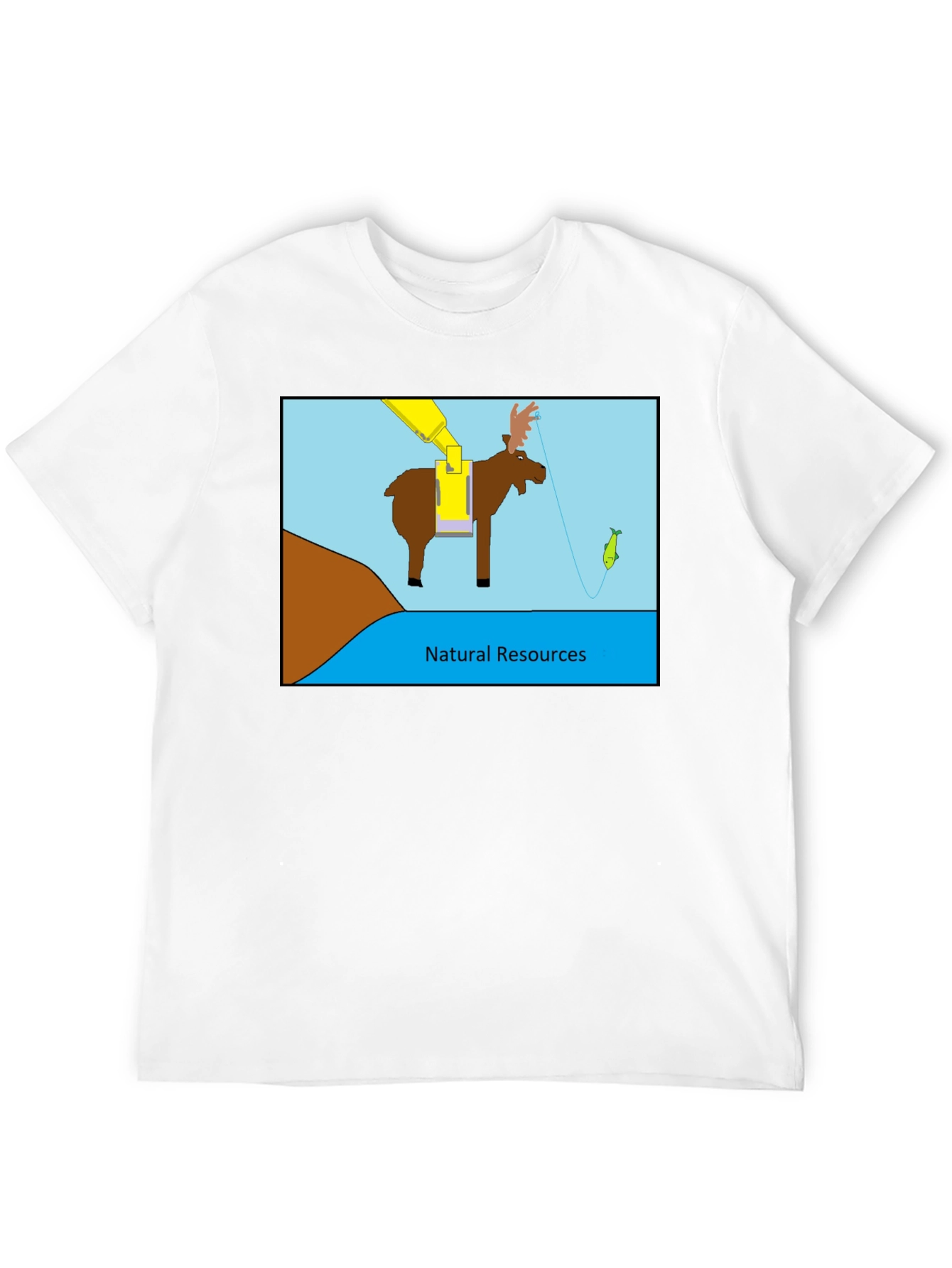 Natural Resources T-Shirt - Moose Fishing