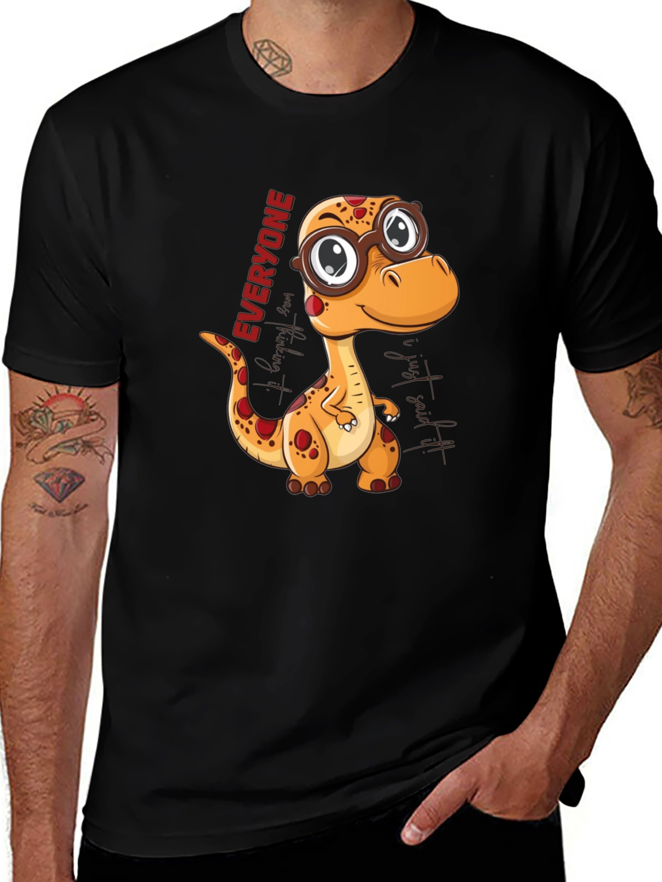Dino Everyone T-Shirt - Cute Cartoon Style