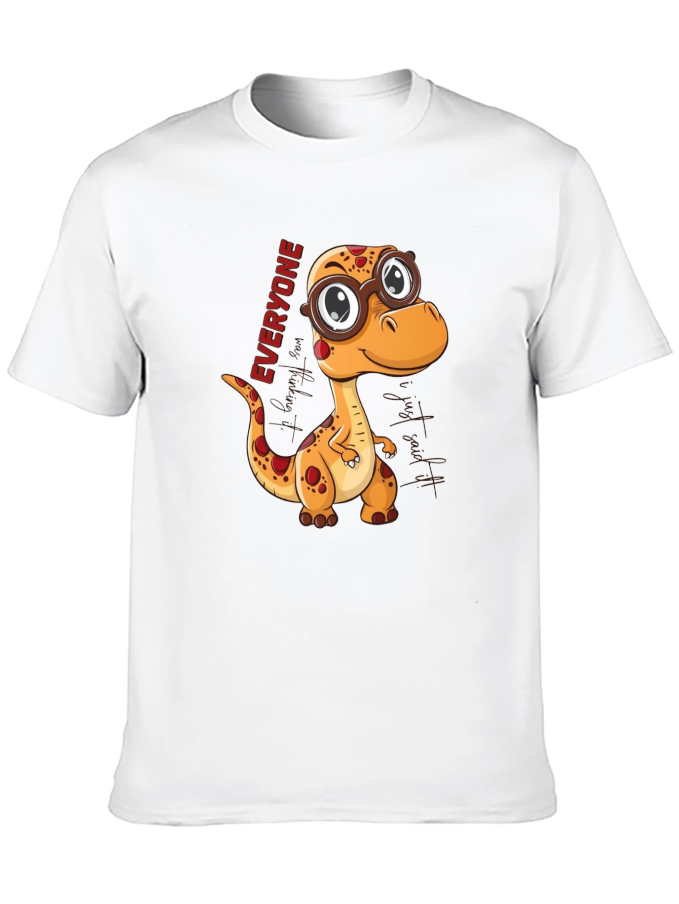Dino Everyone T-Shirt - Cute Cartoon Style