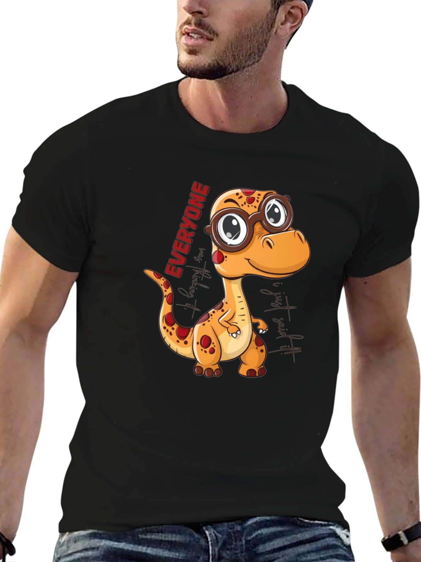 Dino Everyone T-Shirt - Cute Cartoon Style
