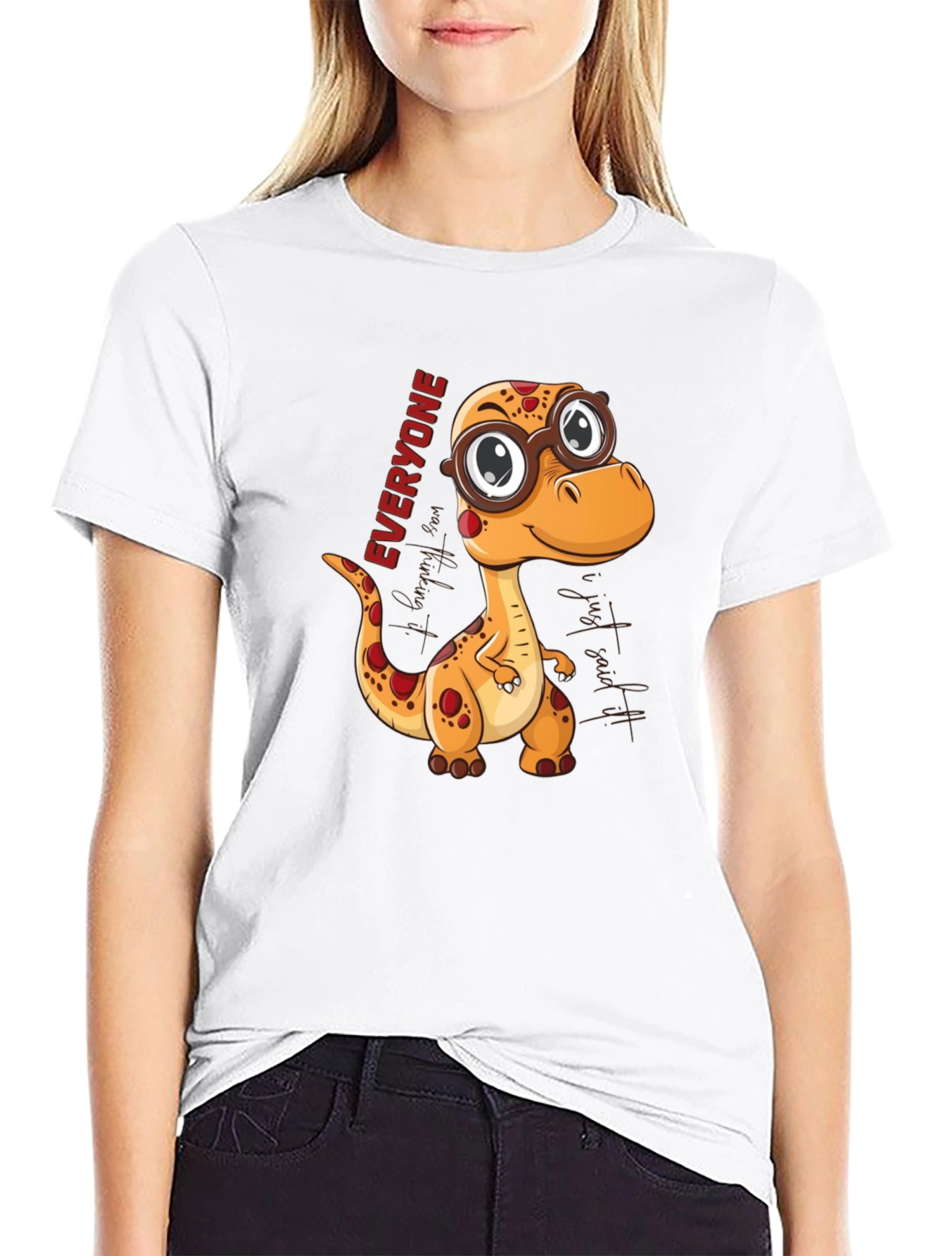 Dino Everyone T-Shirt - Cute Cartoon Style