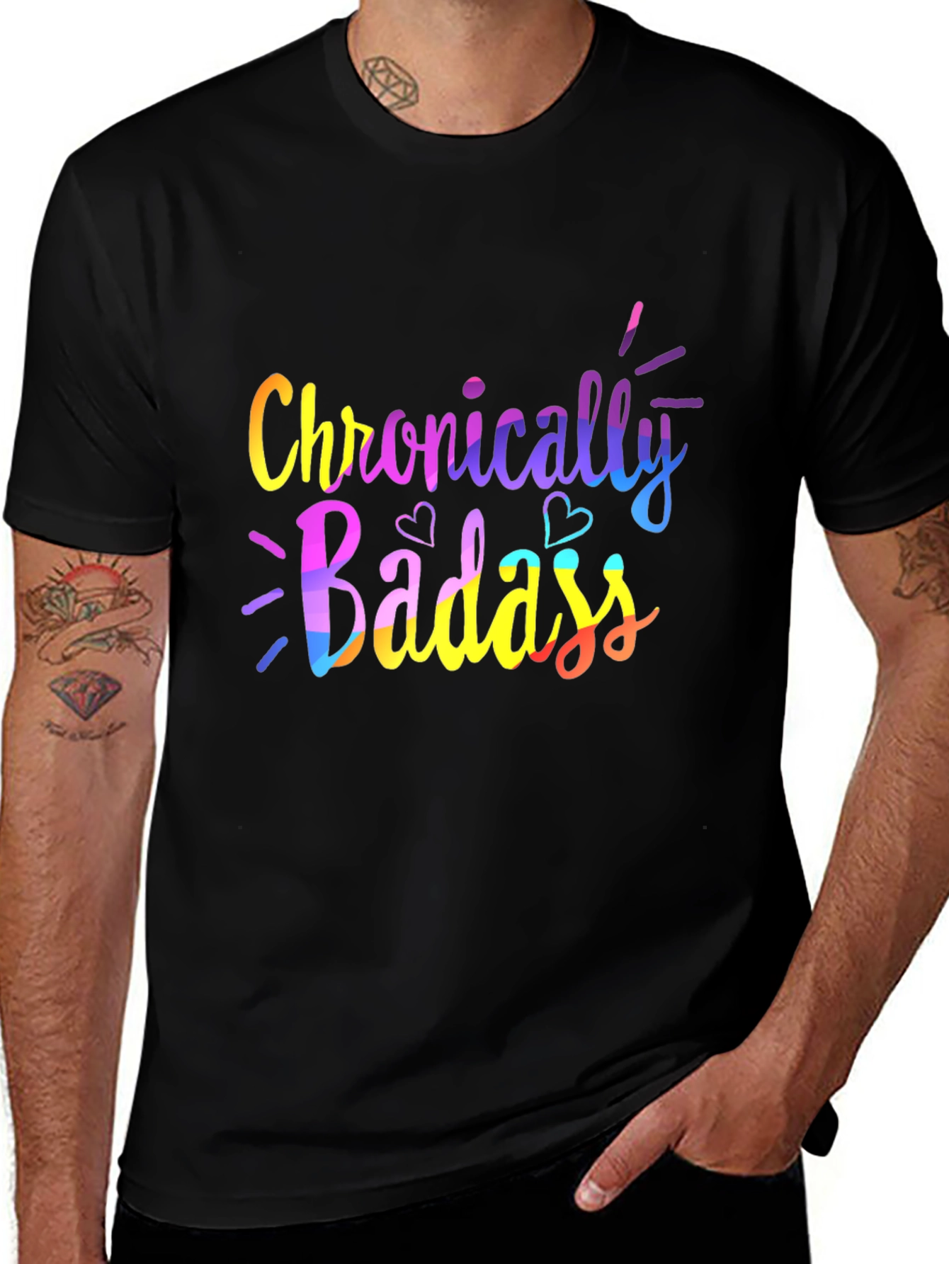 Chronically Badass Graphic Tee - Black Unisex T-Shirt