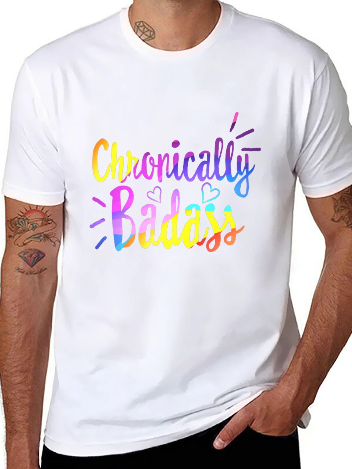 Chronically Badass Graphic Tee - Black Unisex T-Shirt