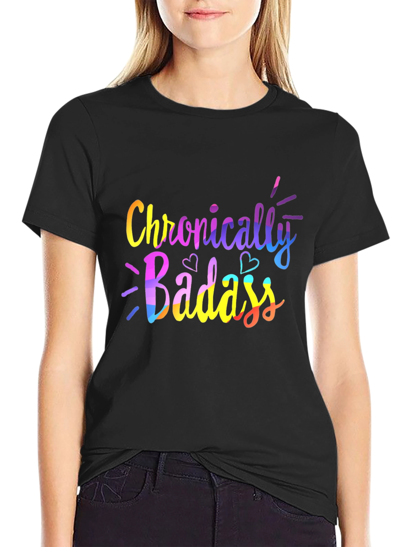 Chronically Badass Graphic Tee - Black Unisex T-Shirt