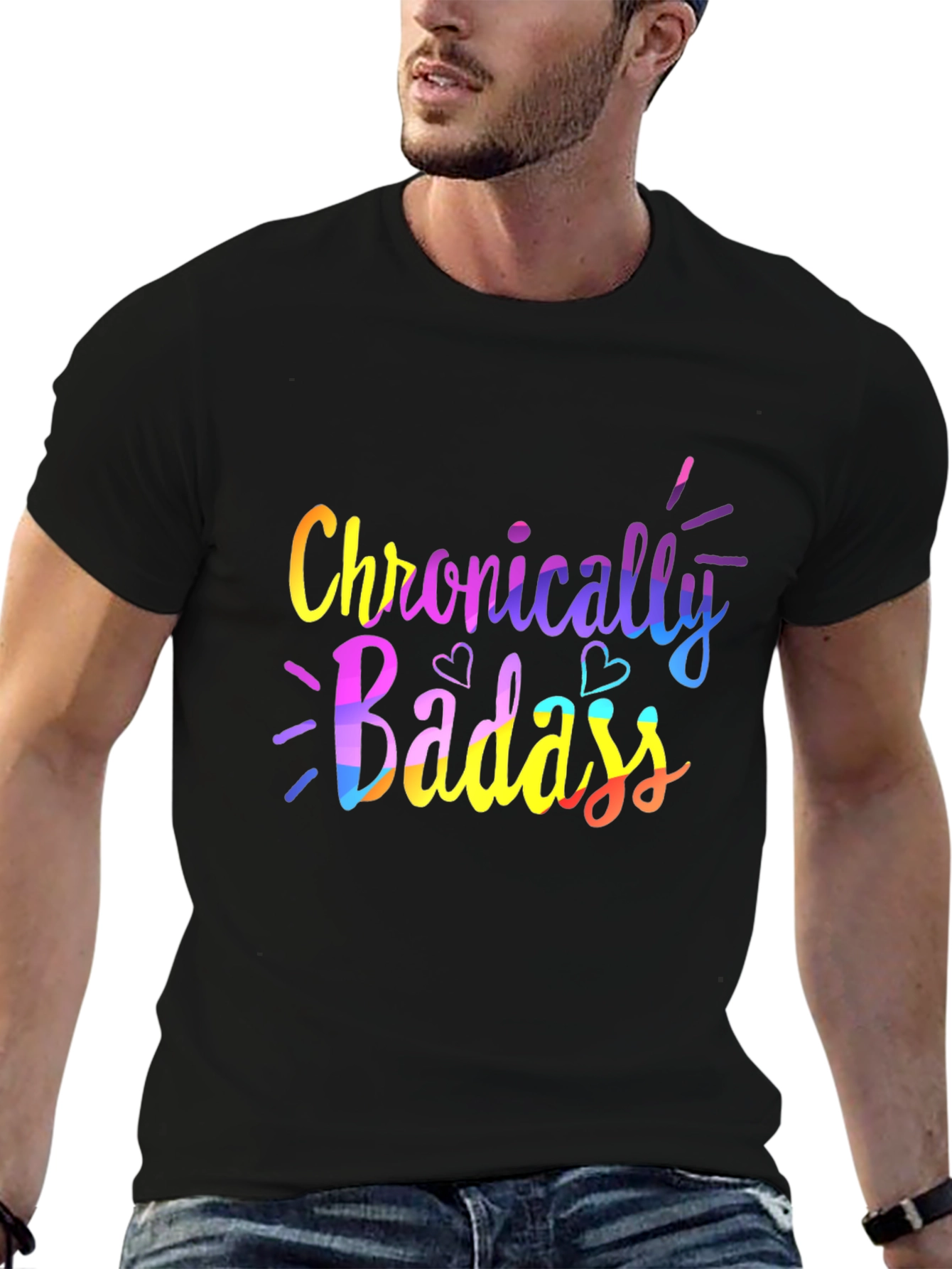 Chronically Badass Graphic Tee - Black Unisex T-Shirt