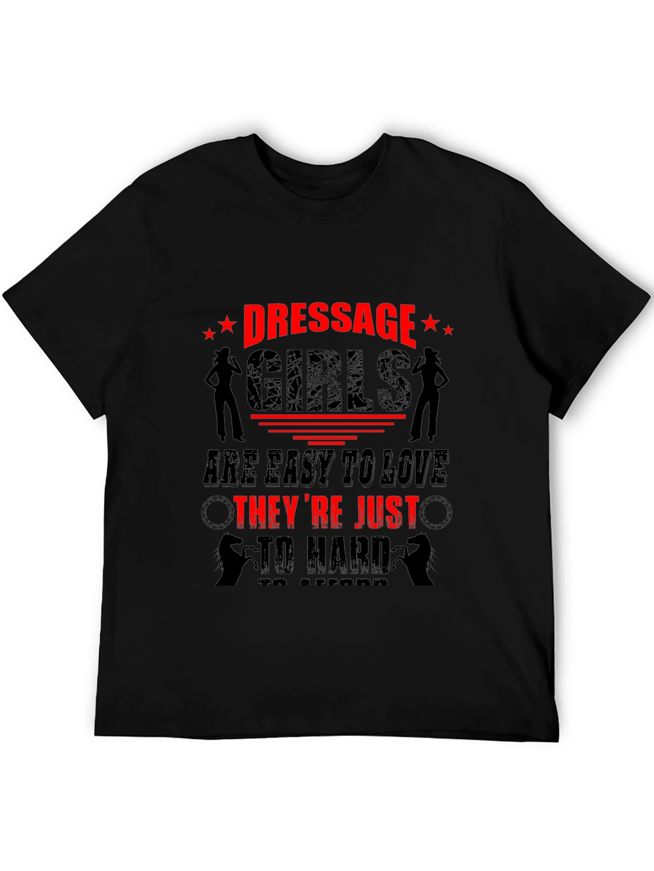 Dressage Girls Funny Graphic Tee