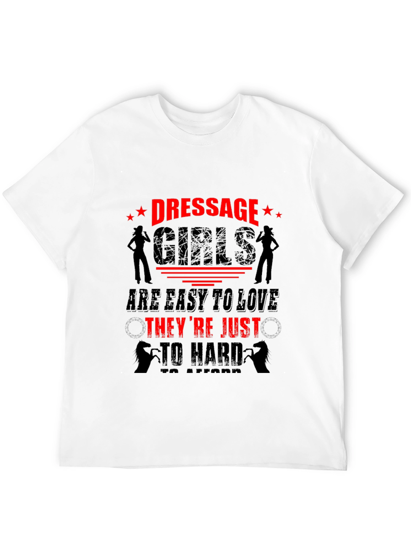 Dressage Girls Funny Graphic Tee