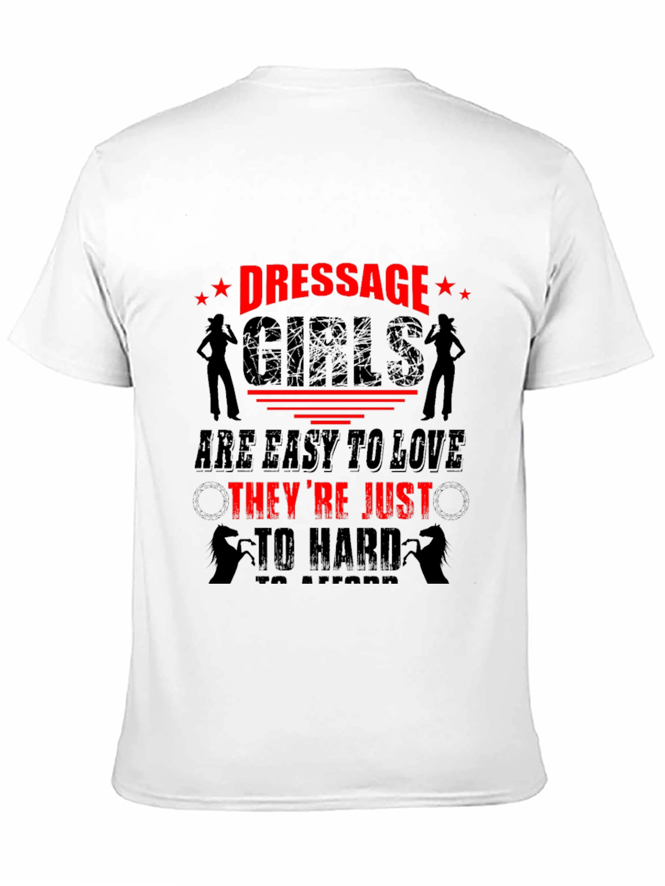 Dressage Girls Funny Graphic Tee