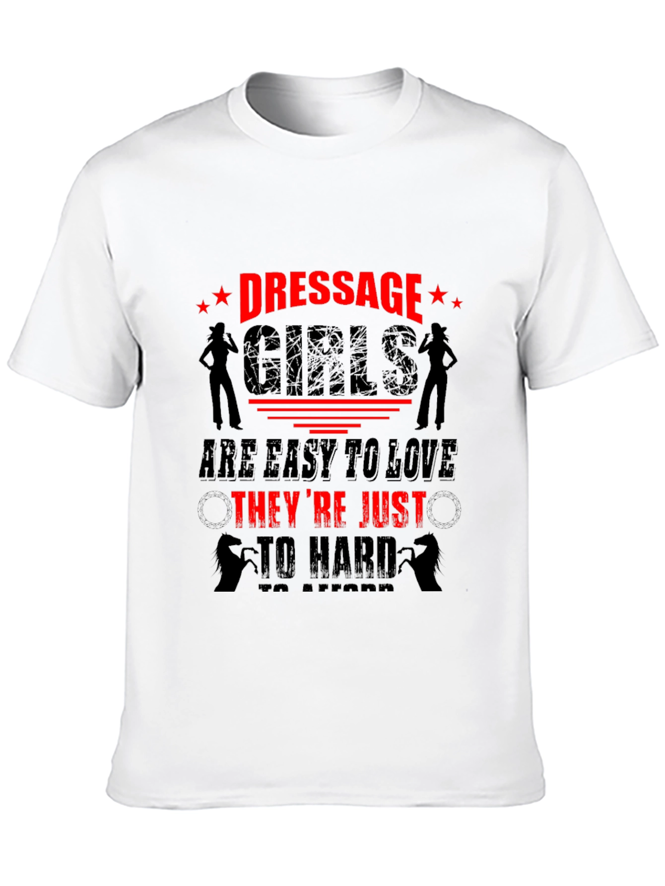 Dressage Girls Funny Graphic Tee