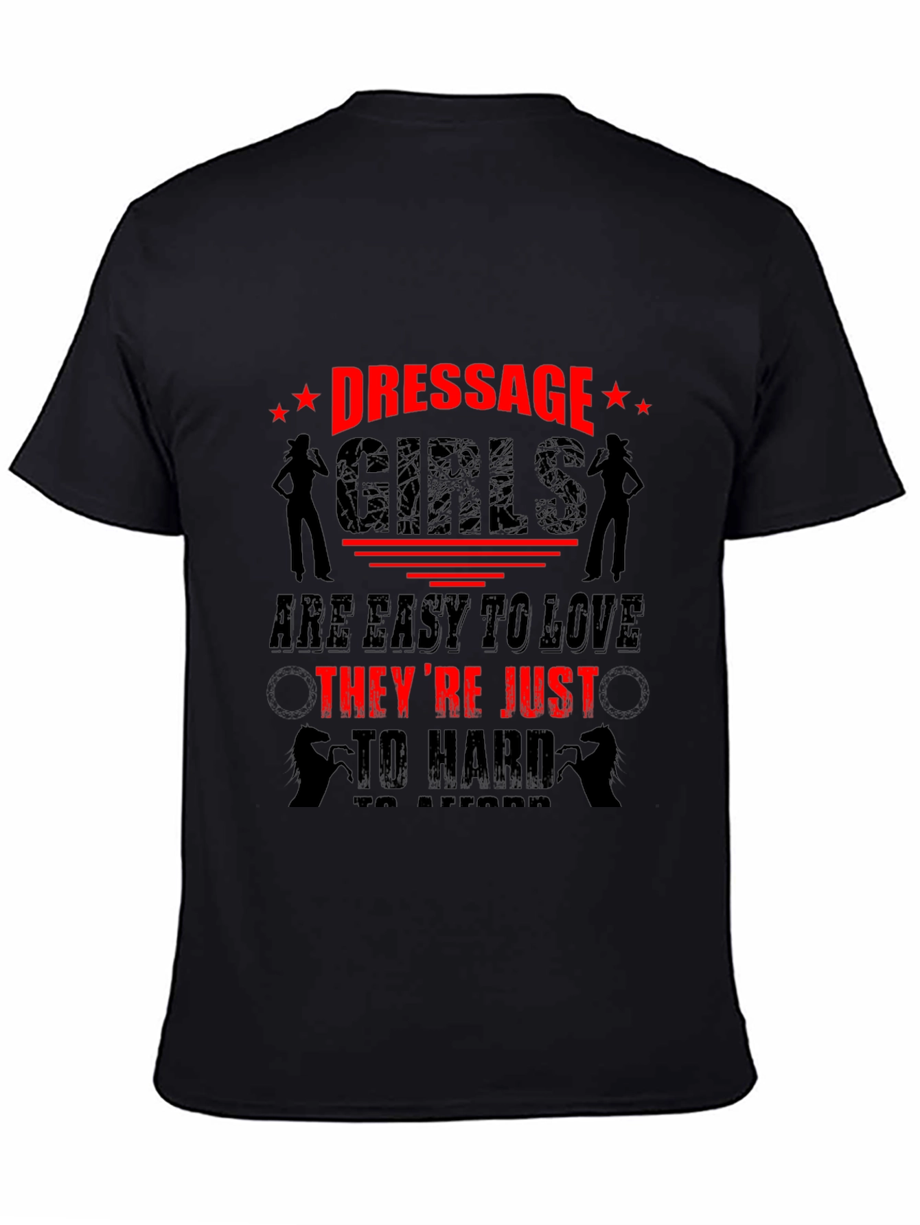 Dressage Girls Funny Graphic Tee