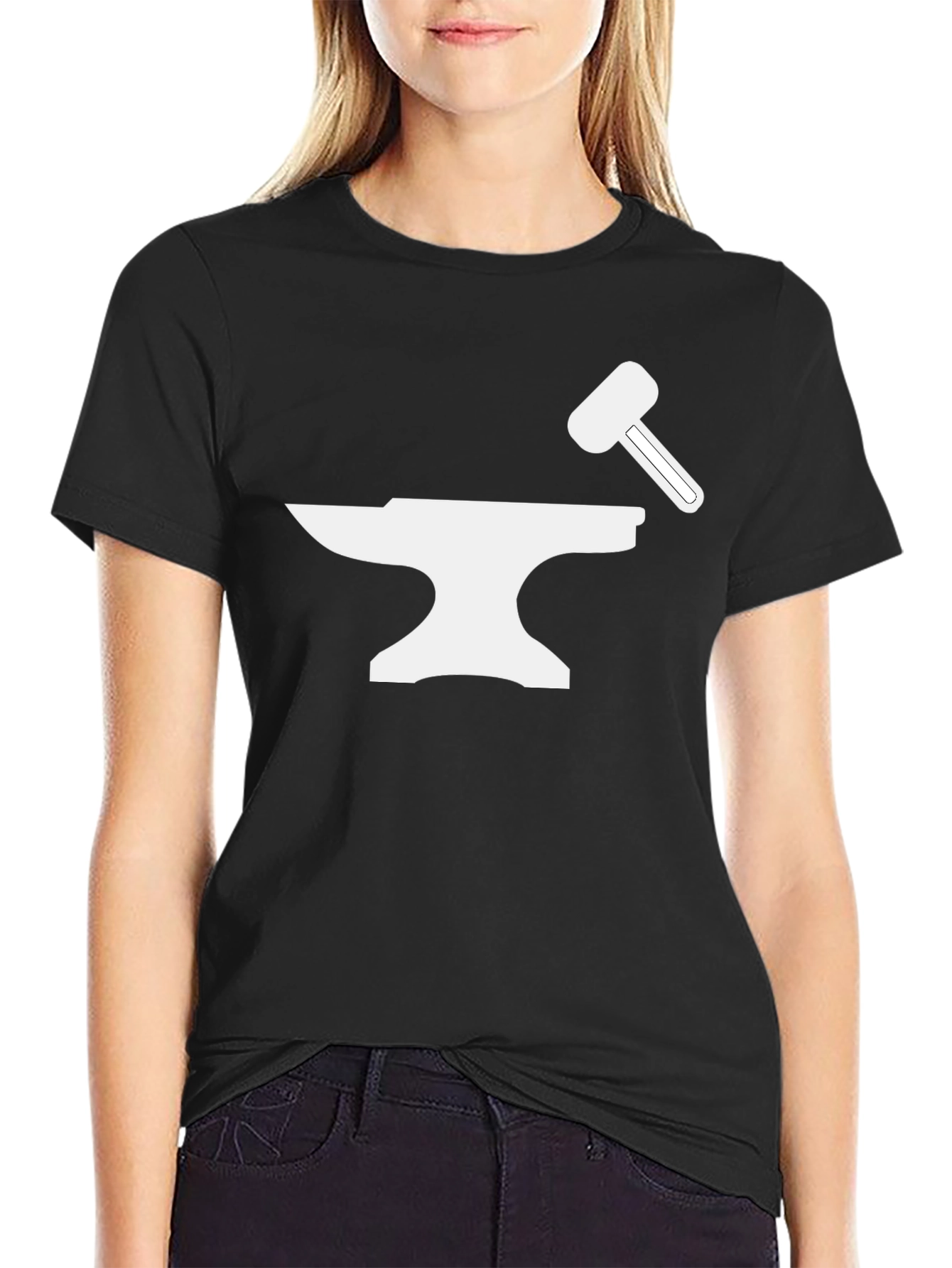 Anvil & Hammer Graphic Tee - Black Smithing Shirt