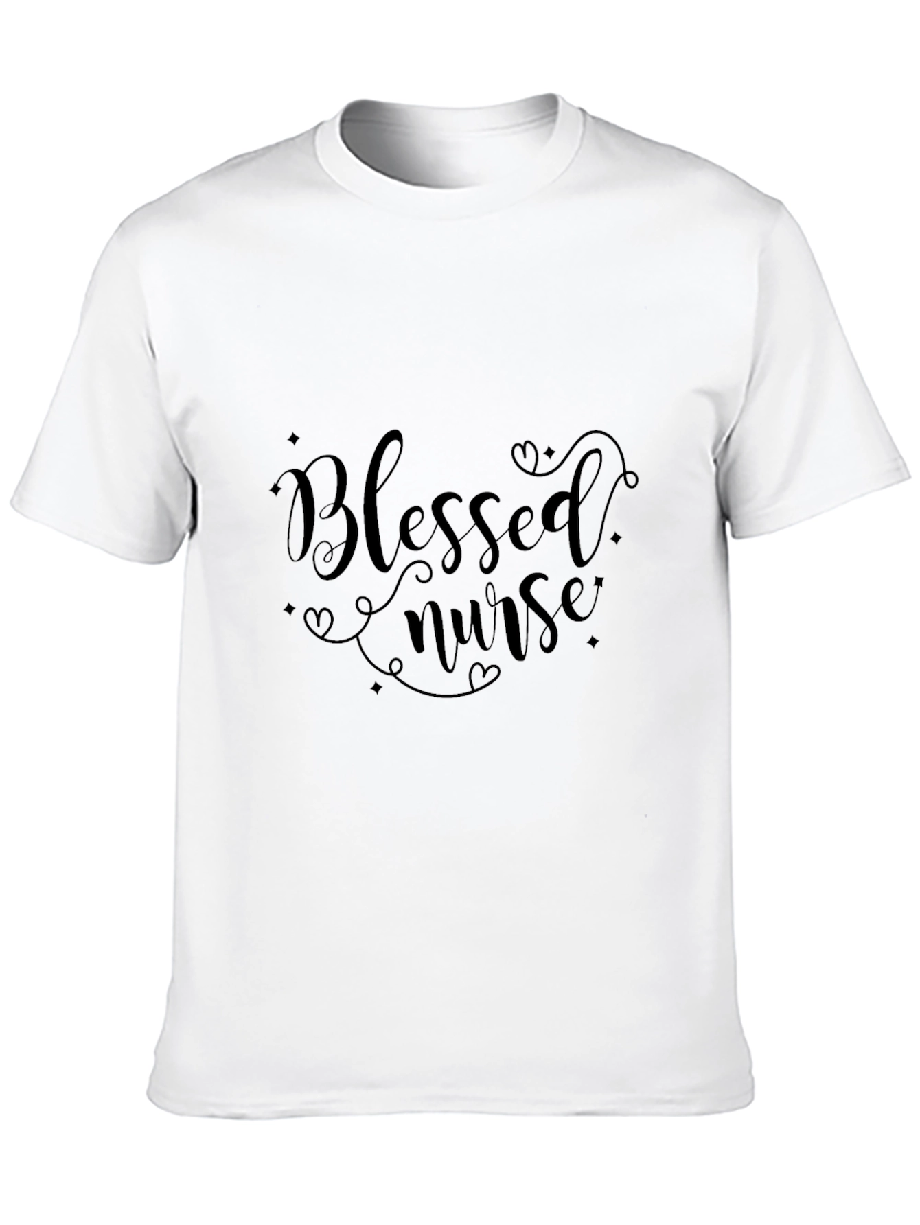 Blessed Nurse Black Graphic Tee
