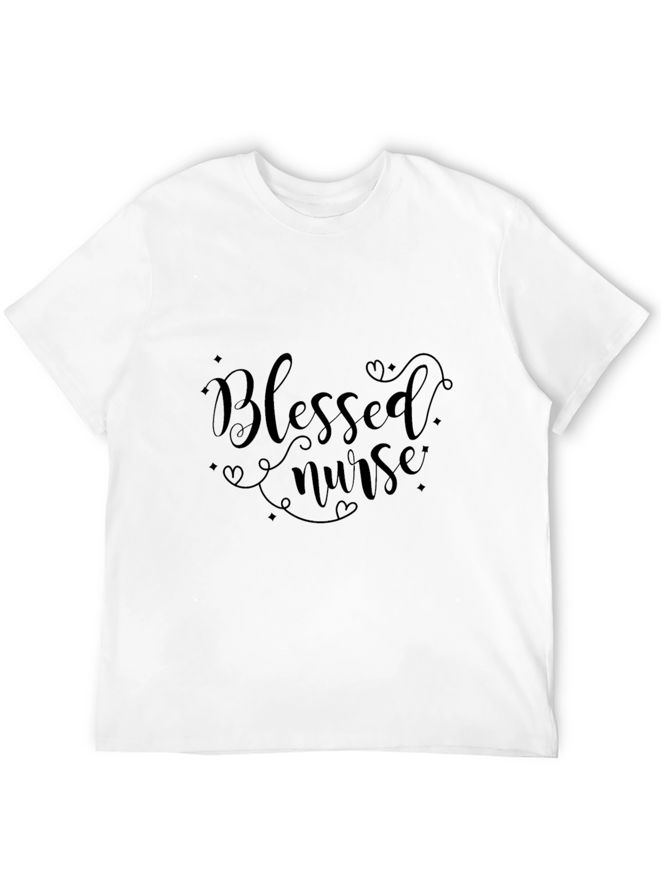 Blessed Nurse Black Graphic Tee