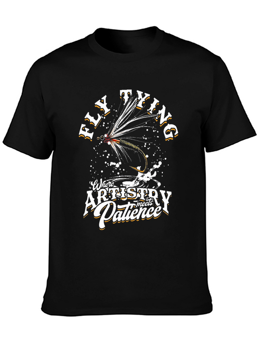 Fly Tying Artistry T-Shirt - Fishing & Hobby Apparel