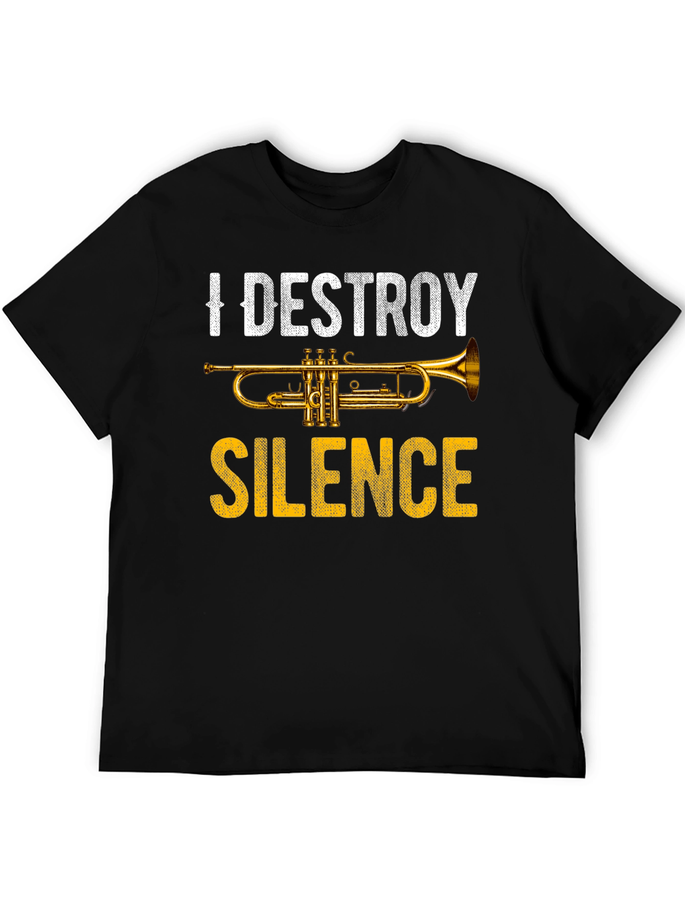 I Destroy Silence Trumpet Graphic Tee - Music Lover