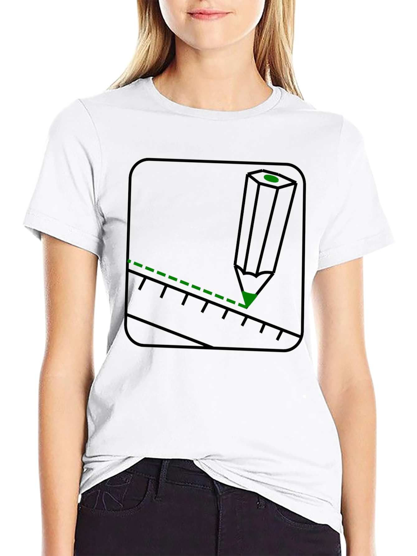 Architects Tee: Pencil & Ruler Graphic T-Shirt