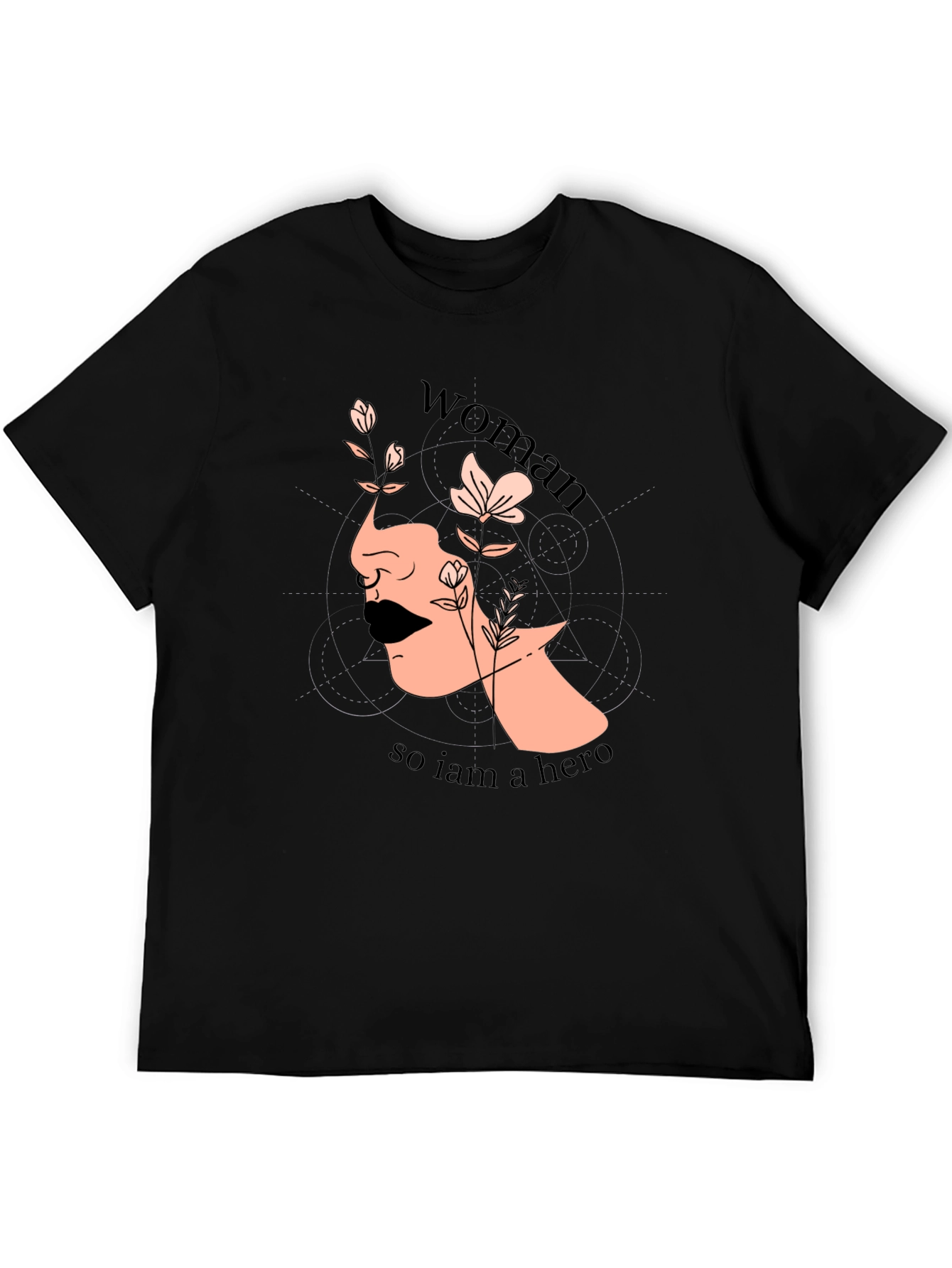 Woman Hero Graphic T-Shirt - Empowering Design