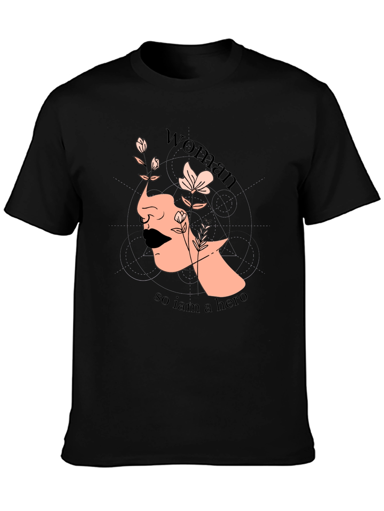 Woman Hero Graphic T-Shirt - Empowering Design