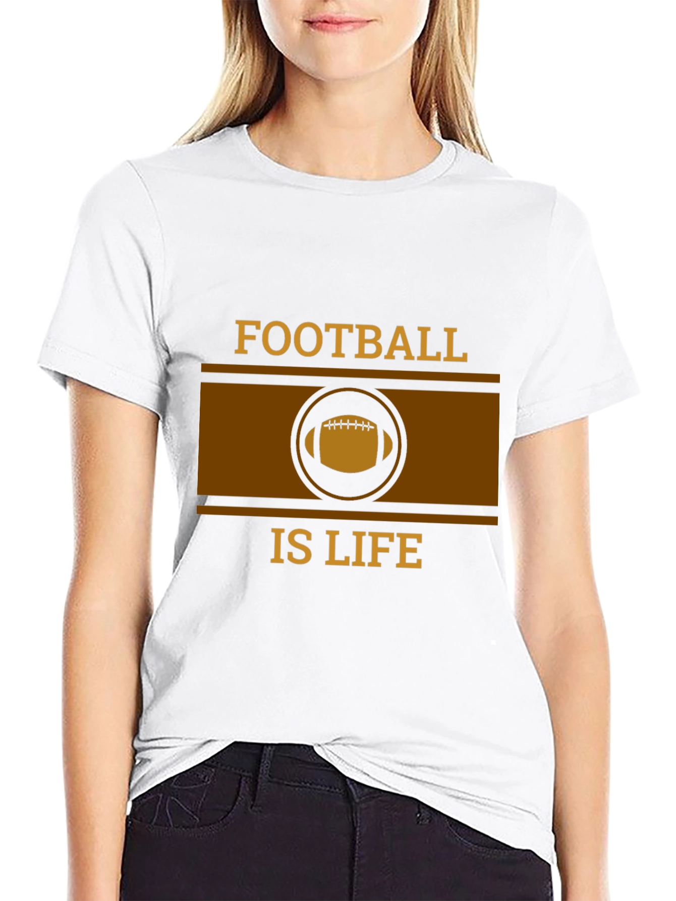 Football is Life Graphic Tee
