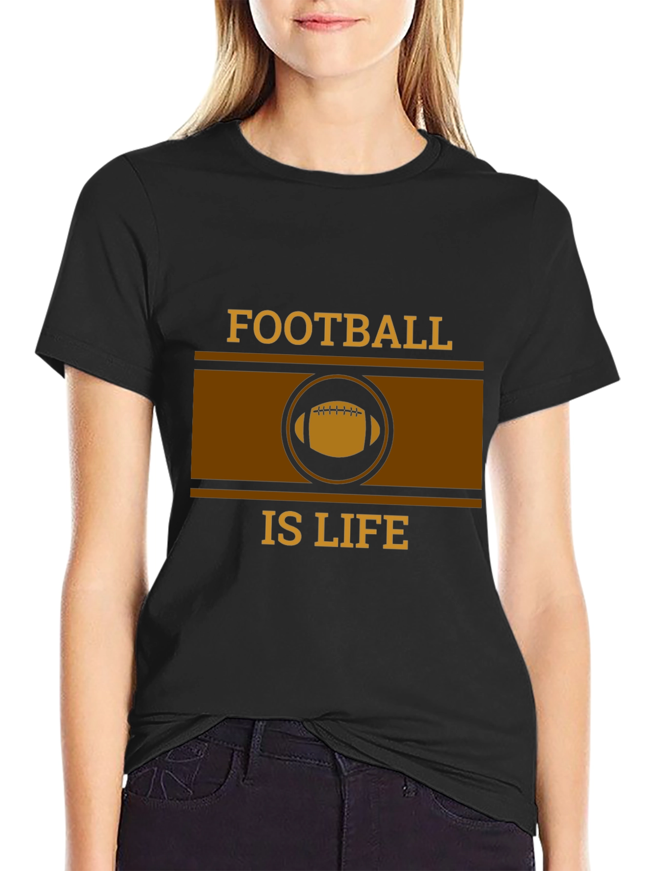 Football is Life Graphic Tee