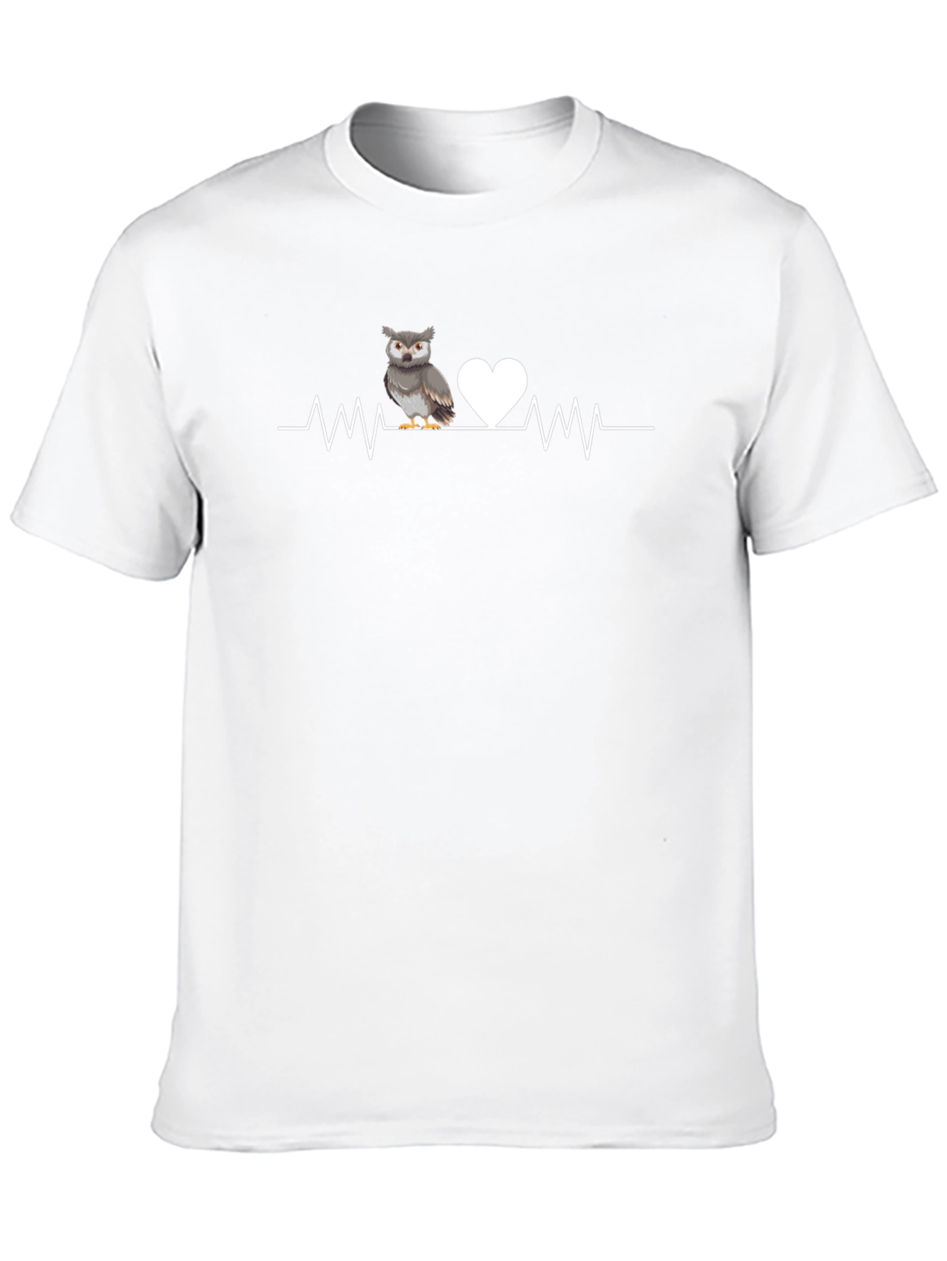 Owl Heartbeat T-Shirt - Love for Owls