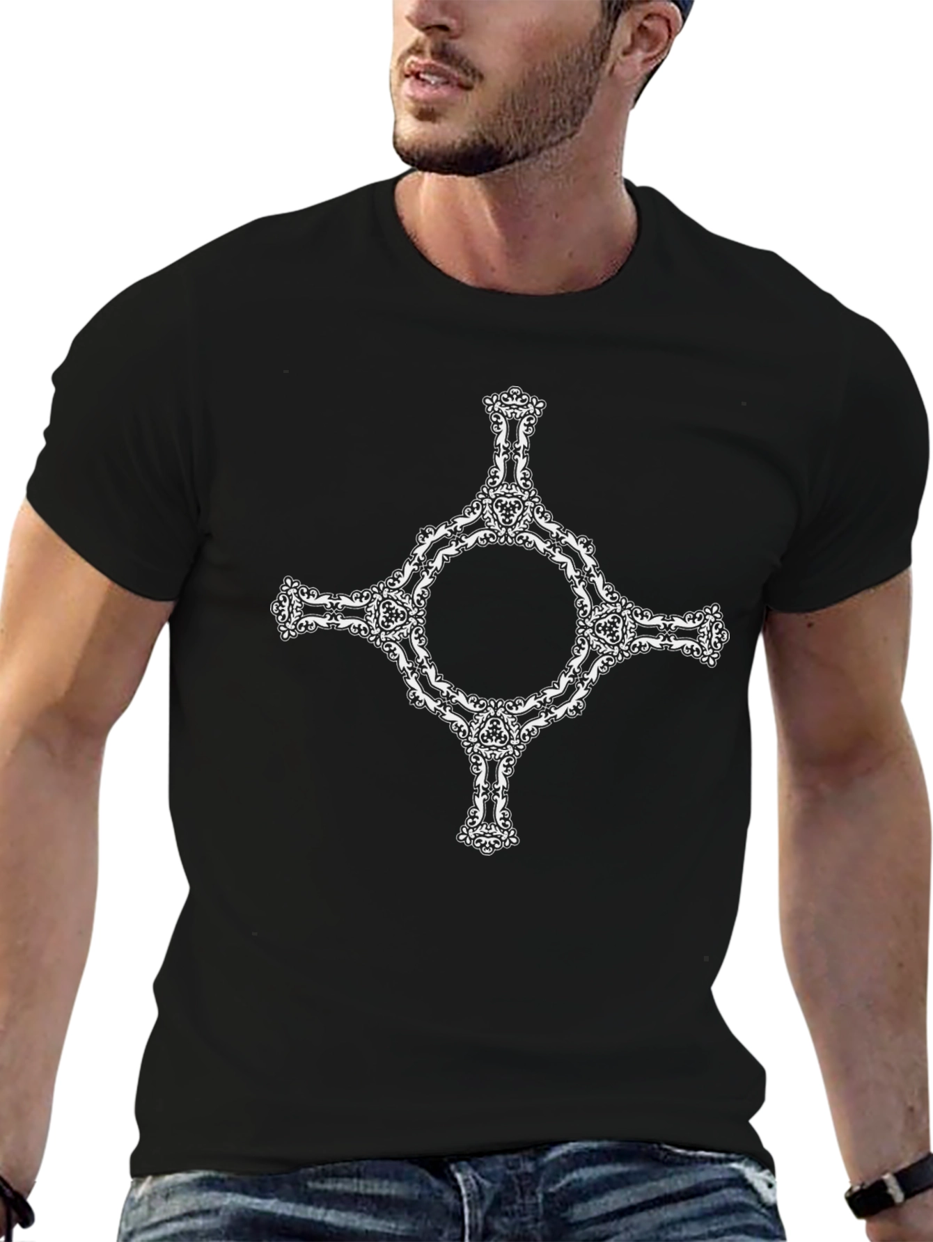 Graphic Print Crew Neck T-Shirt